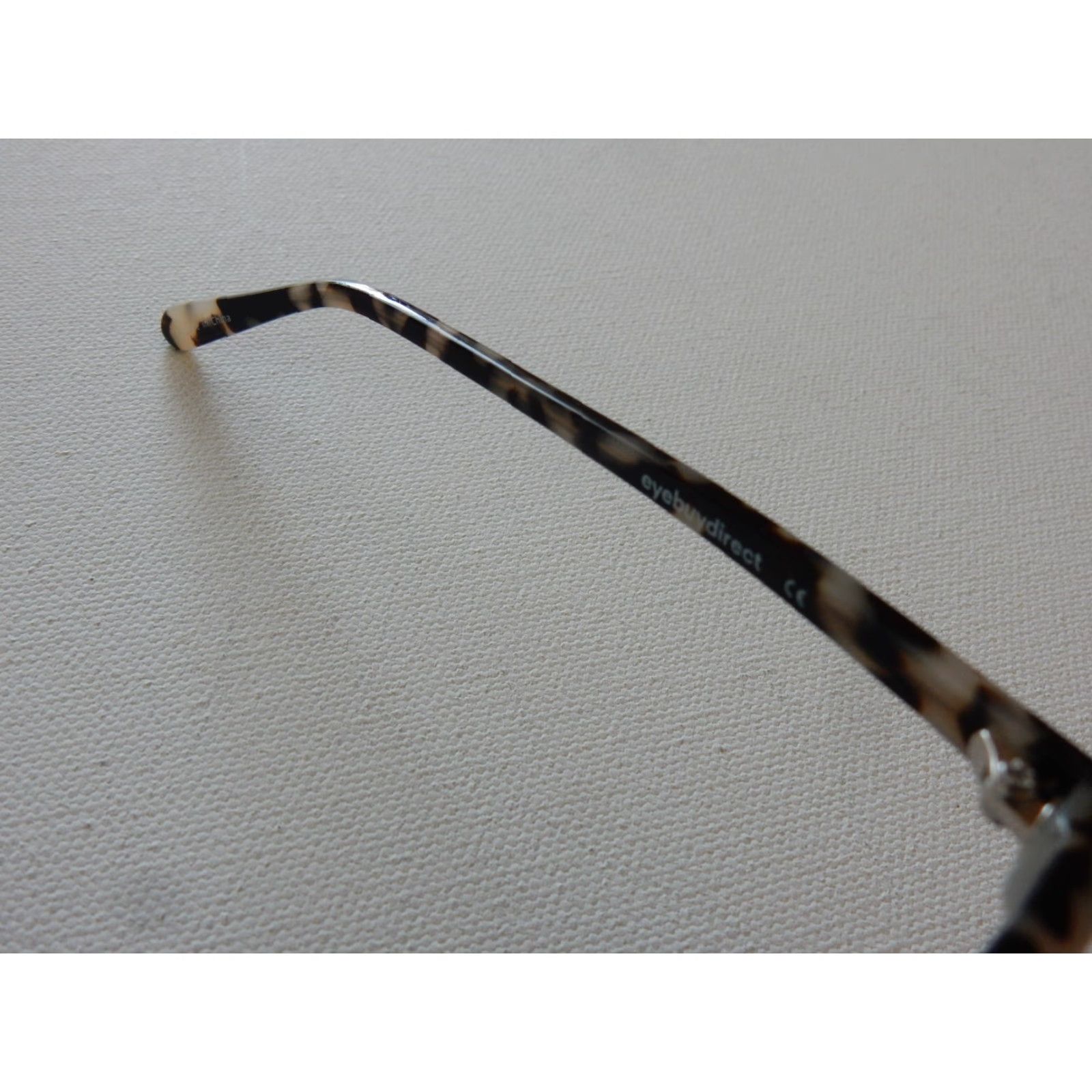 Vintage Eyebuydirect Sunglasses Frames Only Beige & Black Unisex Adults 52mm 17mm 140mm C3 Sun Bardot Size ONE SIZE - 4 Thumbnail