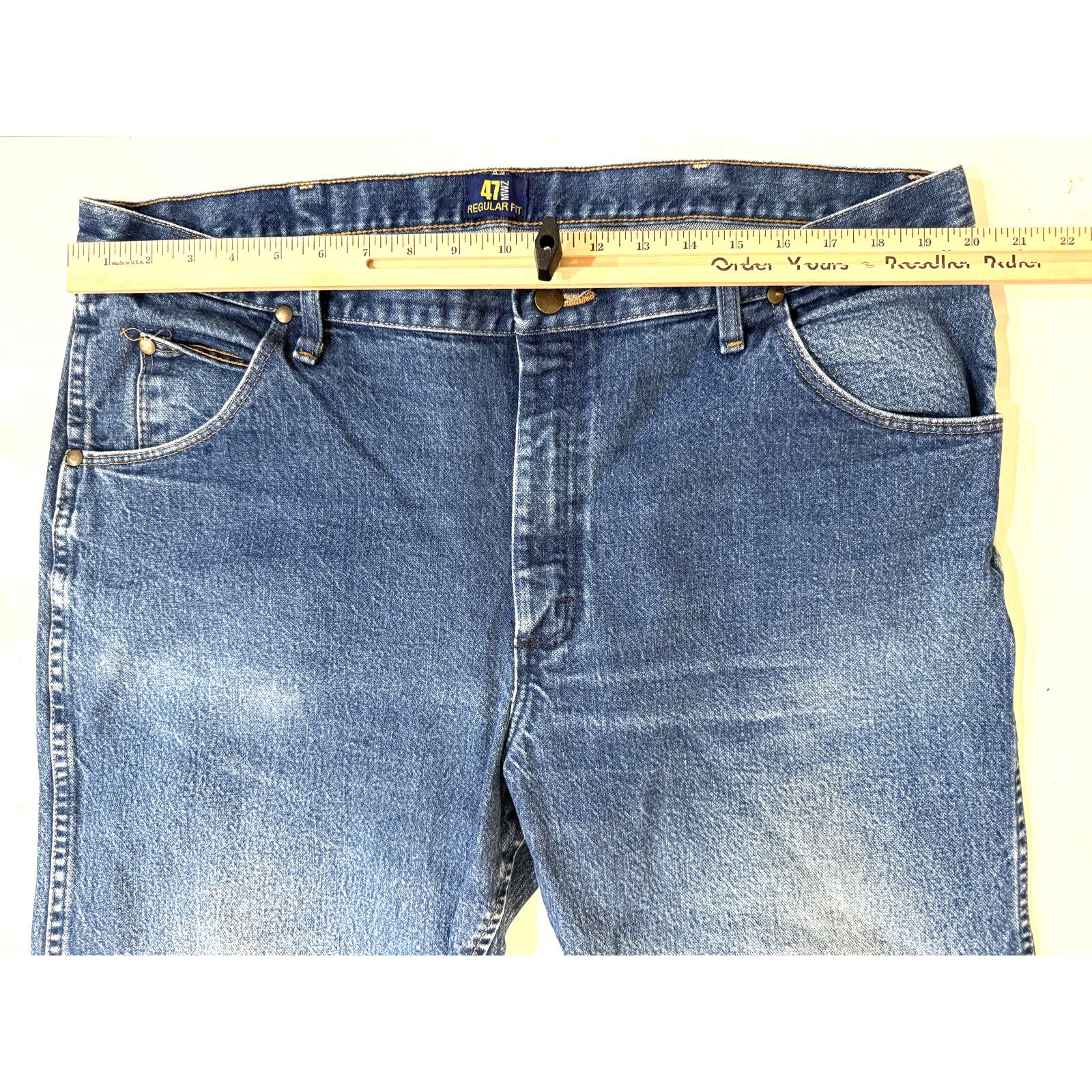 Wrangler Wrangler Jeans Mens 40x32 Blue 47MWZ Regular Fit Cowboy Y2K Size US 40 / EU 56 - 7 Thumbnail