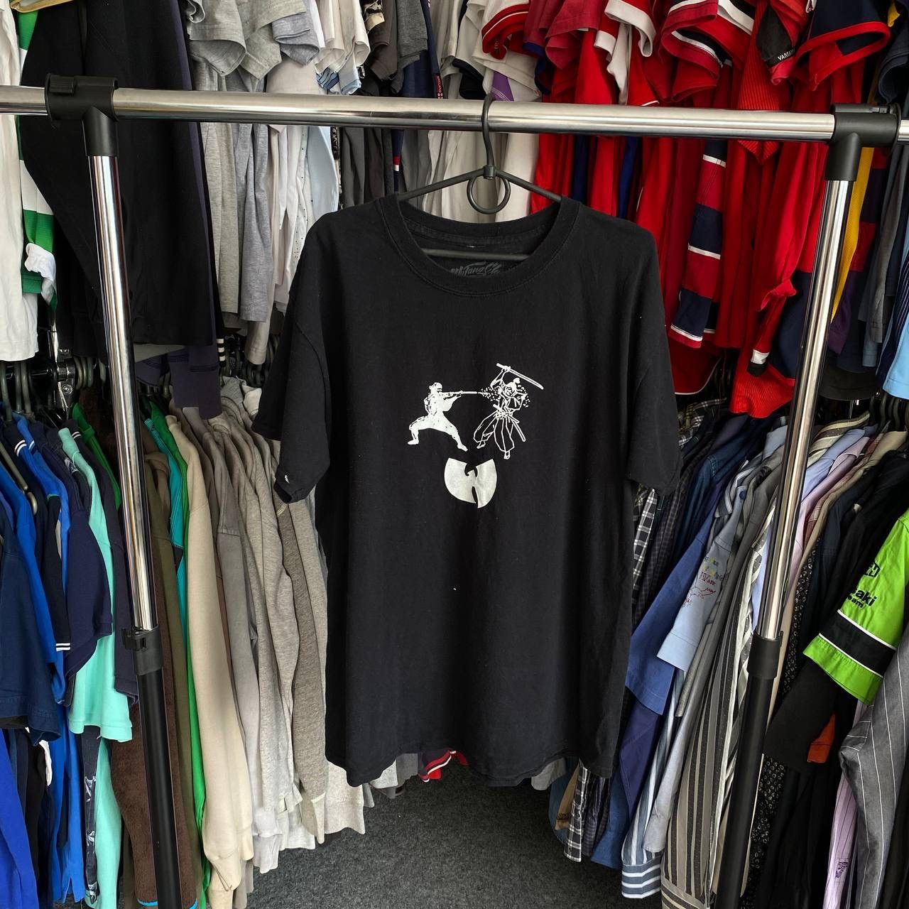Band Tees × Vintage × Wu-Tang Clan Vintage Wu Tang Clan Big Logo streetwear band rare tee Size US S / EU 44-46 / 1 - 1 Thumbnail