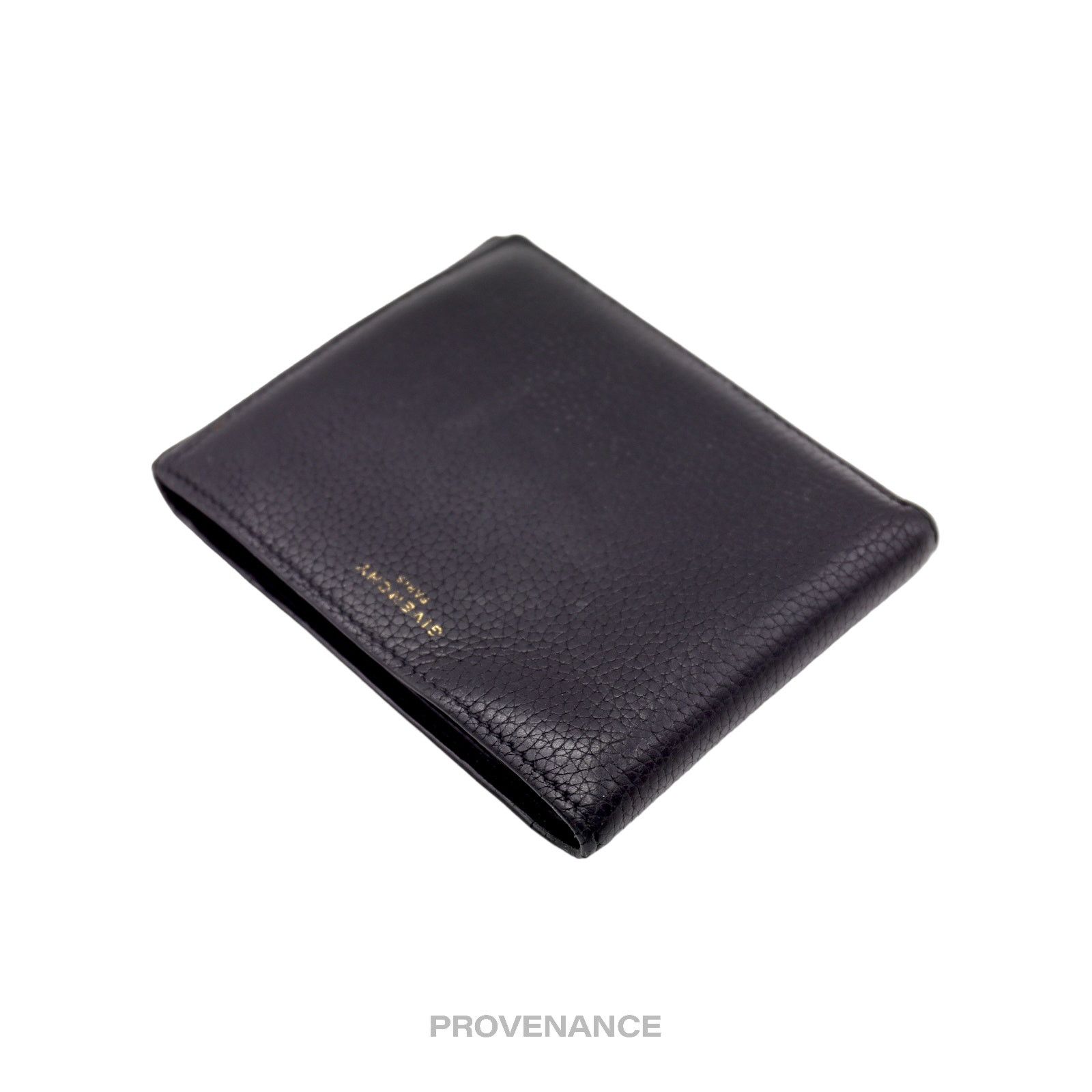 Givenchy 🔴 Givenchy 8CC Logo Bifold Wallet - Black Grained Leather Size ONE SIZE - 3 Thumbnail
