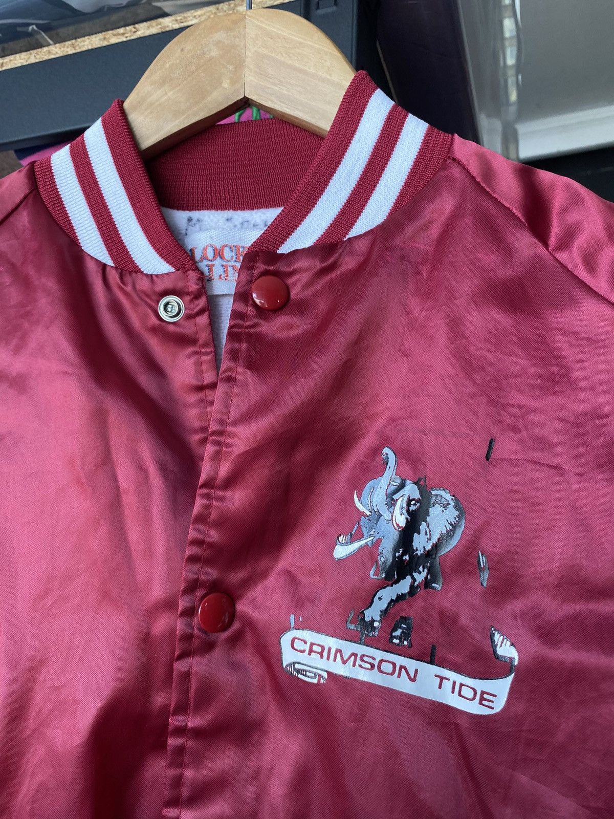 Vintage VNTG 90s USA Locker Line Red Jacket Crimson Tide Alabama Size US S / EU 44-46 / 1 - 3 Thumbnail