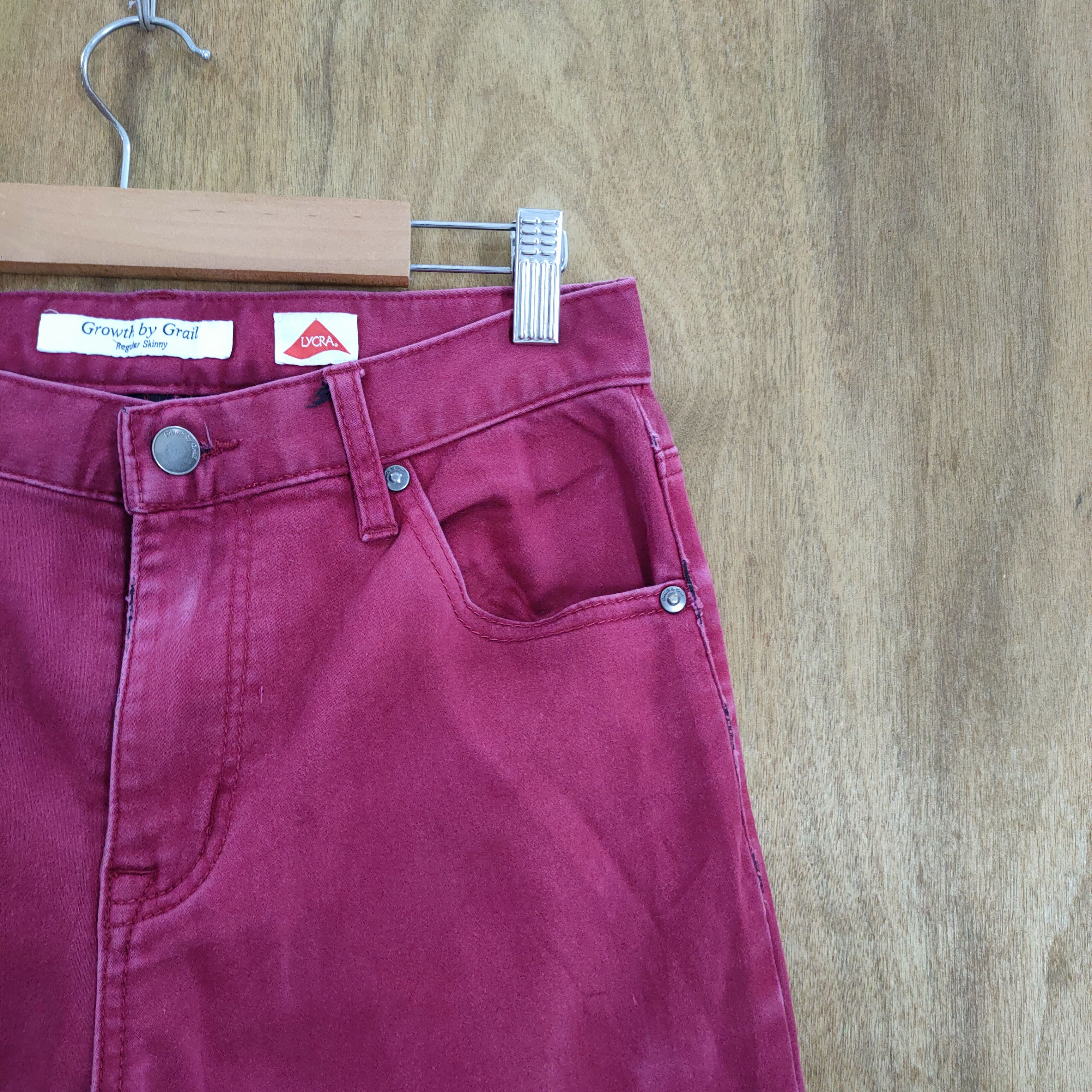 Grailed GROWTH BY GRAIL MAROON SKINNY PANTS Size US 28 / EU 44 - 6 Thumbnail
