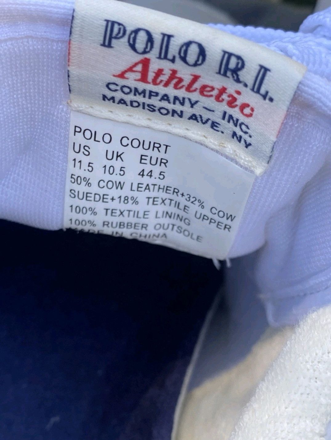 Ralph Lauren Ralph Lauren Polo Court Sneakers White Navy Red Retro 004 Size US 11.5 / EU 44-45 - 9 Thumbnail