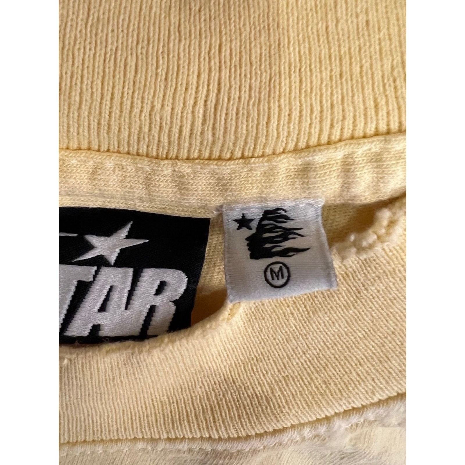 HELLSTAR Size M - Hellstar Crack Print Faded Distressed Yellow NEW Size US M / EU 48-50 / 2 - 5 Thumbnail