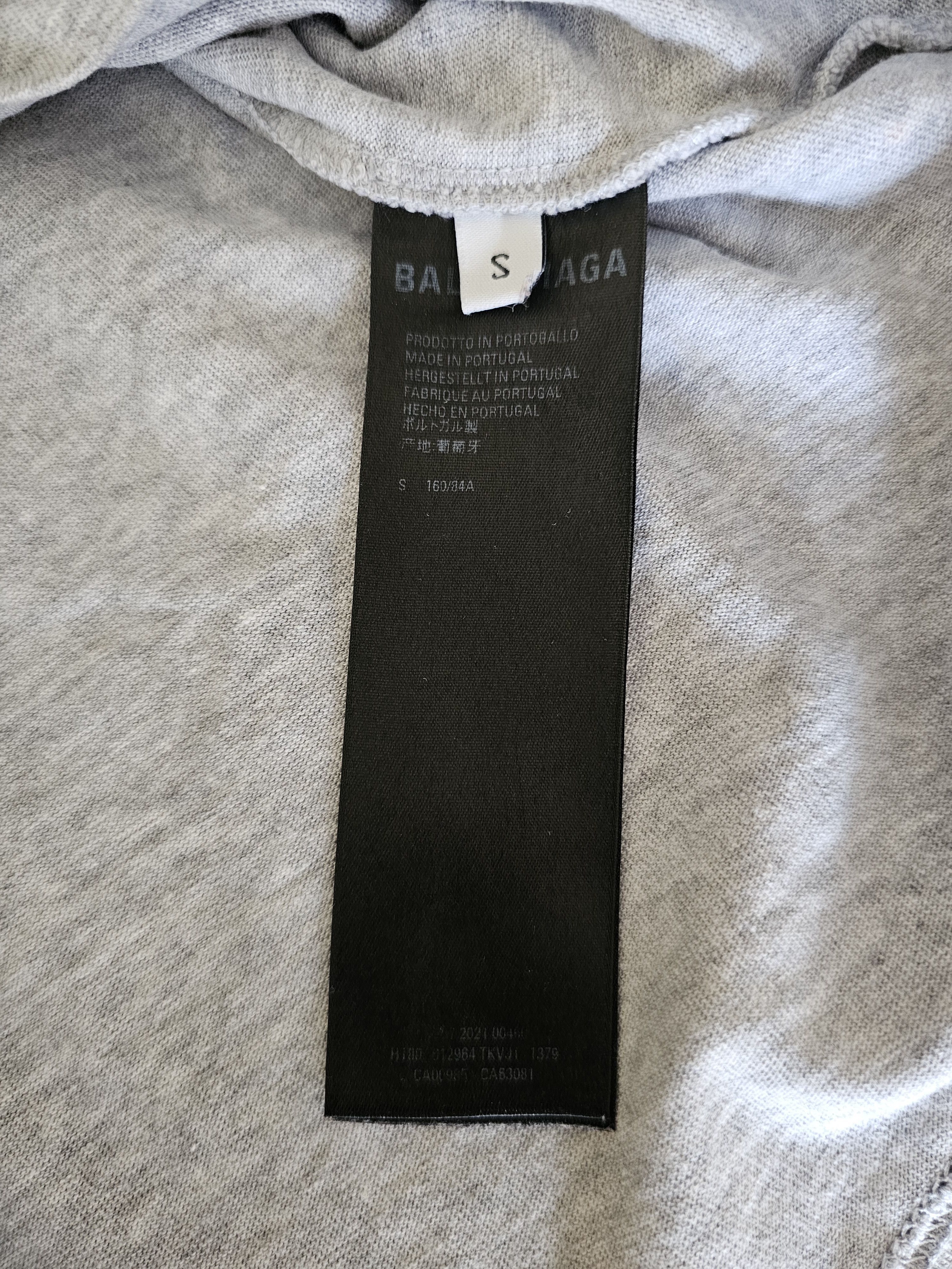 Balenciaga Balenciaga Women's Gray Embroidered T-Shirt Size S Size S / US 4 / IT 40 - 6 Thumbnail