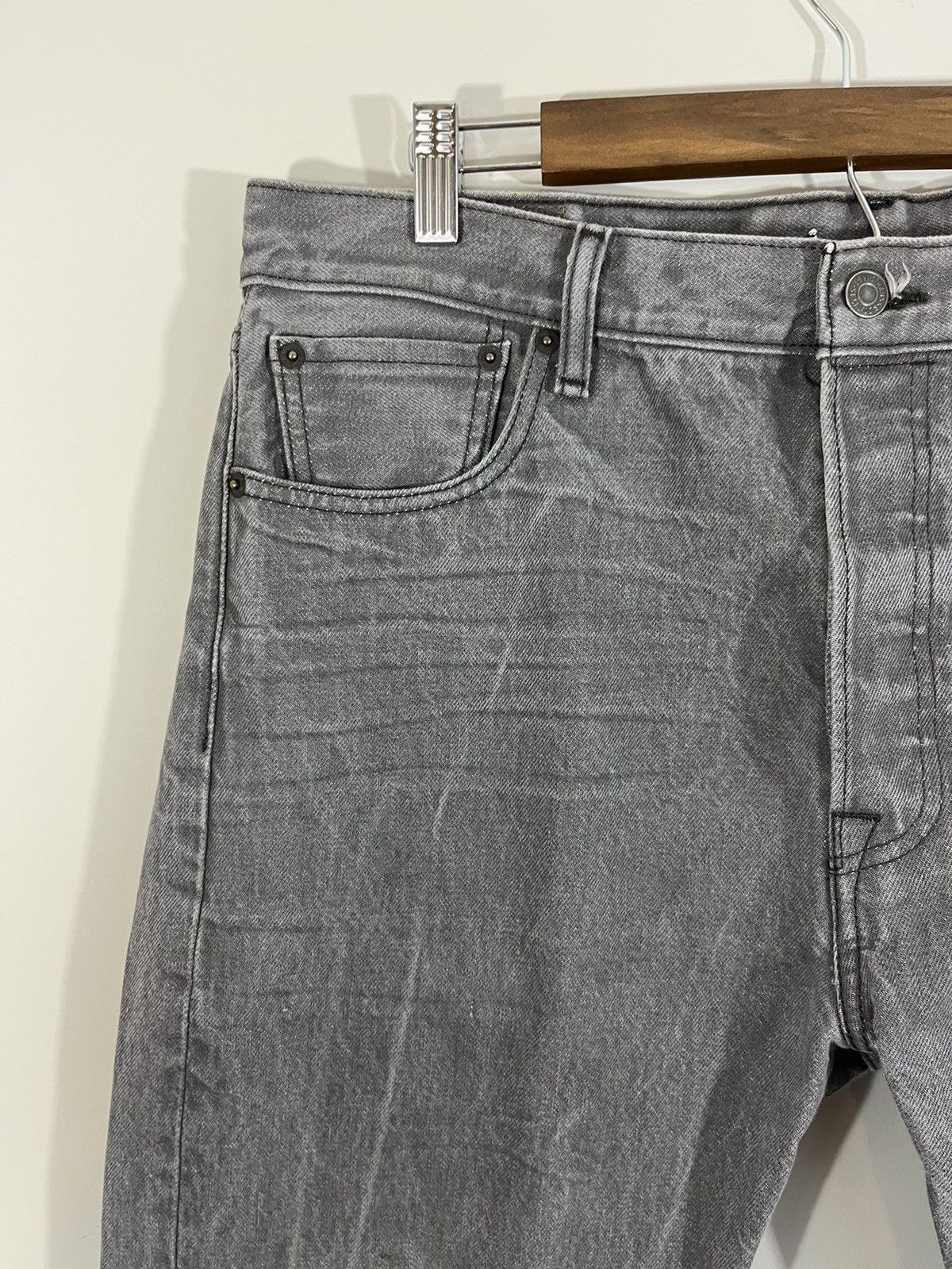 Levi's × Vintage Levi 501 Faded Distressed Jeans Size US 38 / EU 54 - 5 Thumbnail