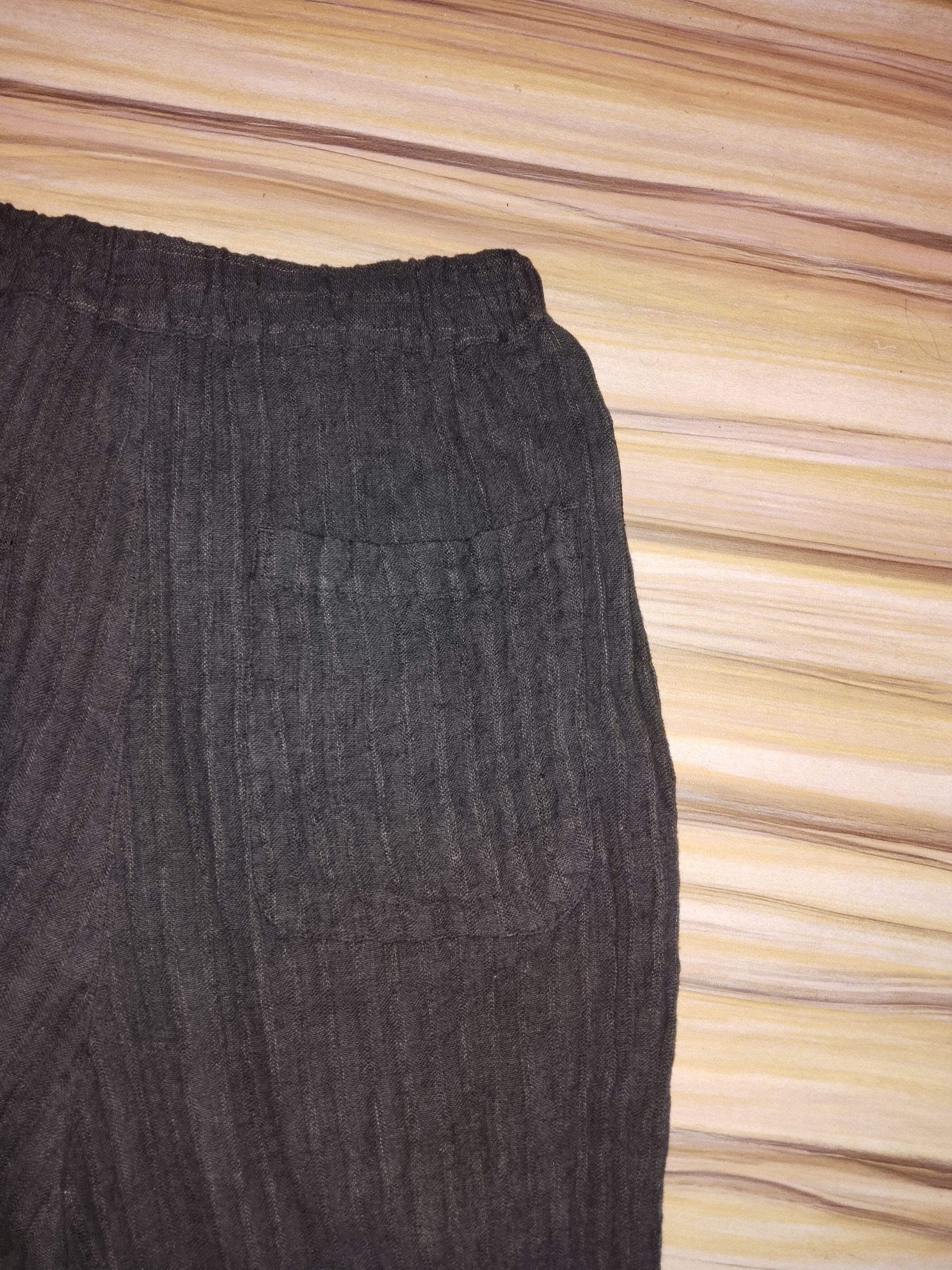 Issey Miyake PLANTATION Pleat Palazzo Crop Pants Size 35" - 5 Thumbnail