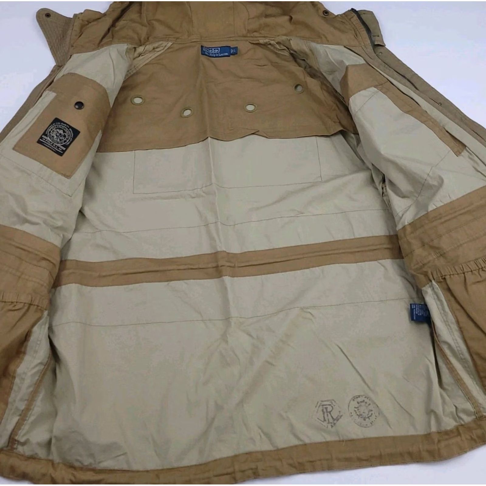Polo Ralph Lauren Vintage Polo Ralph Lauren Utility Parka Jacket Rare Tan Tech Field Outdoors RL Size US L / EU 52-54 / 3 - 6 Thumbnail