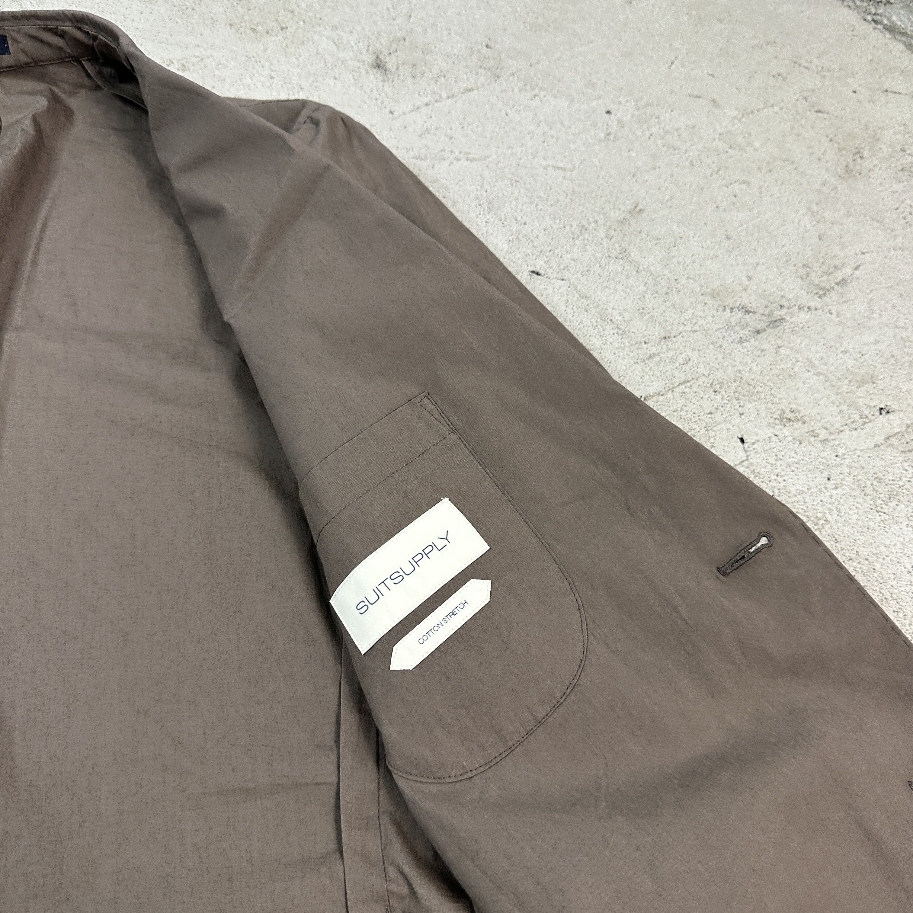 Suitsupply × Vintage Casual Vintage Y2K Archive Suitsupply Lazio Cotton Jacket Size 50S - 6 Thumbnail