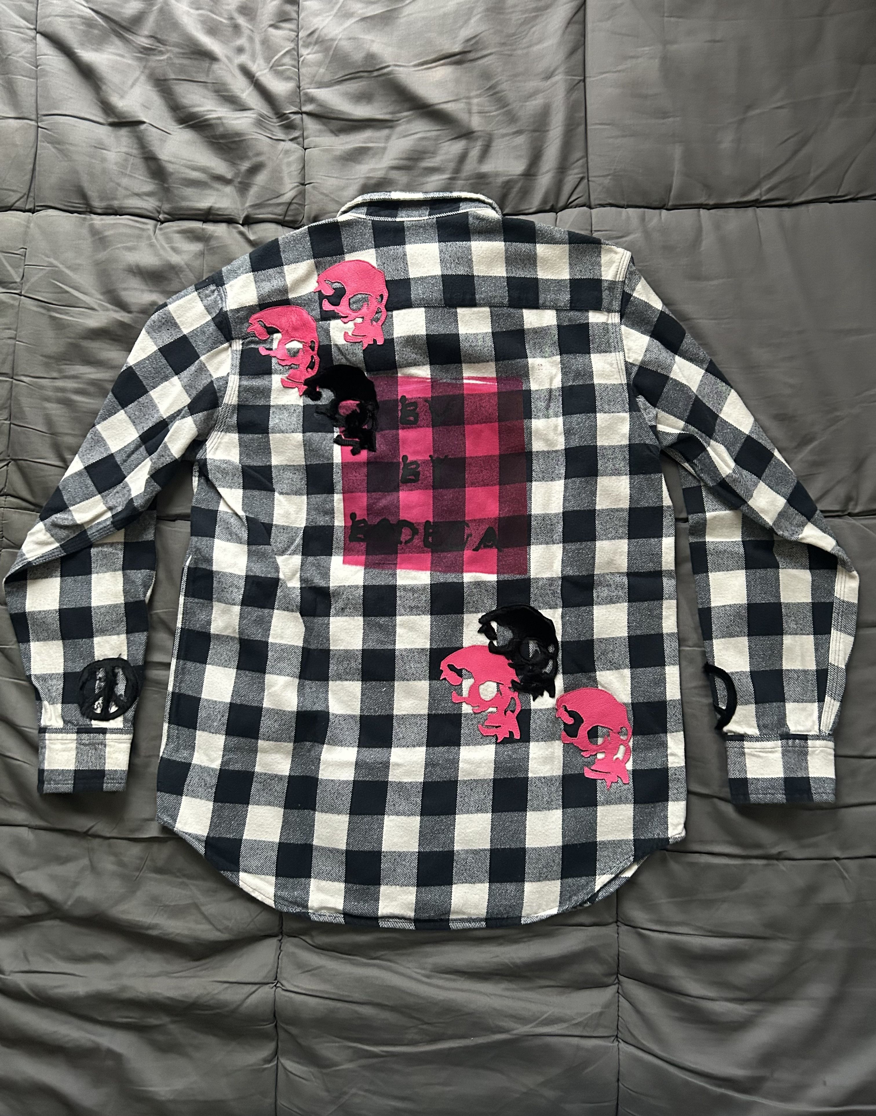 BV By Bodega Vengeance 1/1 Patched Flannel Shirt Size XS / US 0-2 / IT 36-38 - 5 Thumbnail