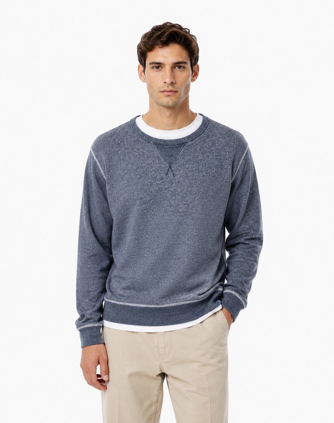 Nudie Jeans Nudie Jeans Round Neck Pullover Sweatshirt Blue Long Sleeve Size US L / EU 52-54 / 3 - 1 Thumbnail
