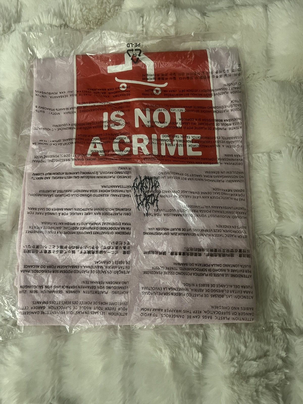 Travis Scott Cactus Jack Pink Skateboarding Is Not A Crime Tee Size US S / EU 44-46 / 1 - 2 Thumbnail