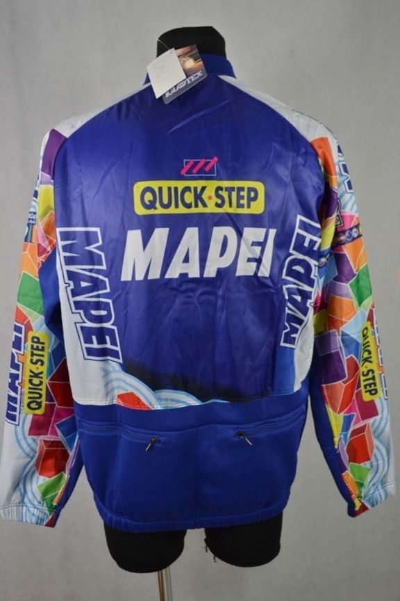 Vintage Sportful Team Mapei Quick-Step 2001 Insulated Warm Cycling Size US XXL / EU 58 / 5 - 2 Thumbnail