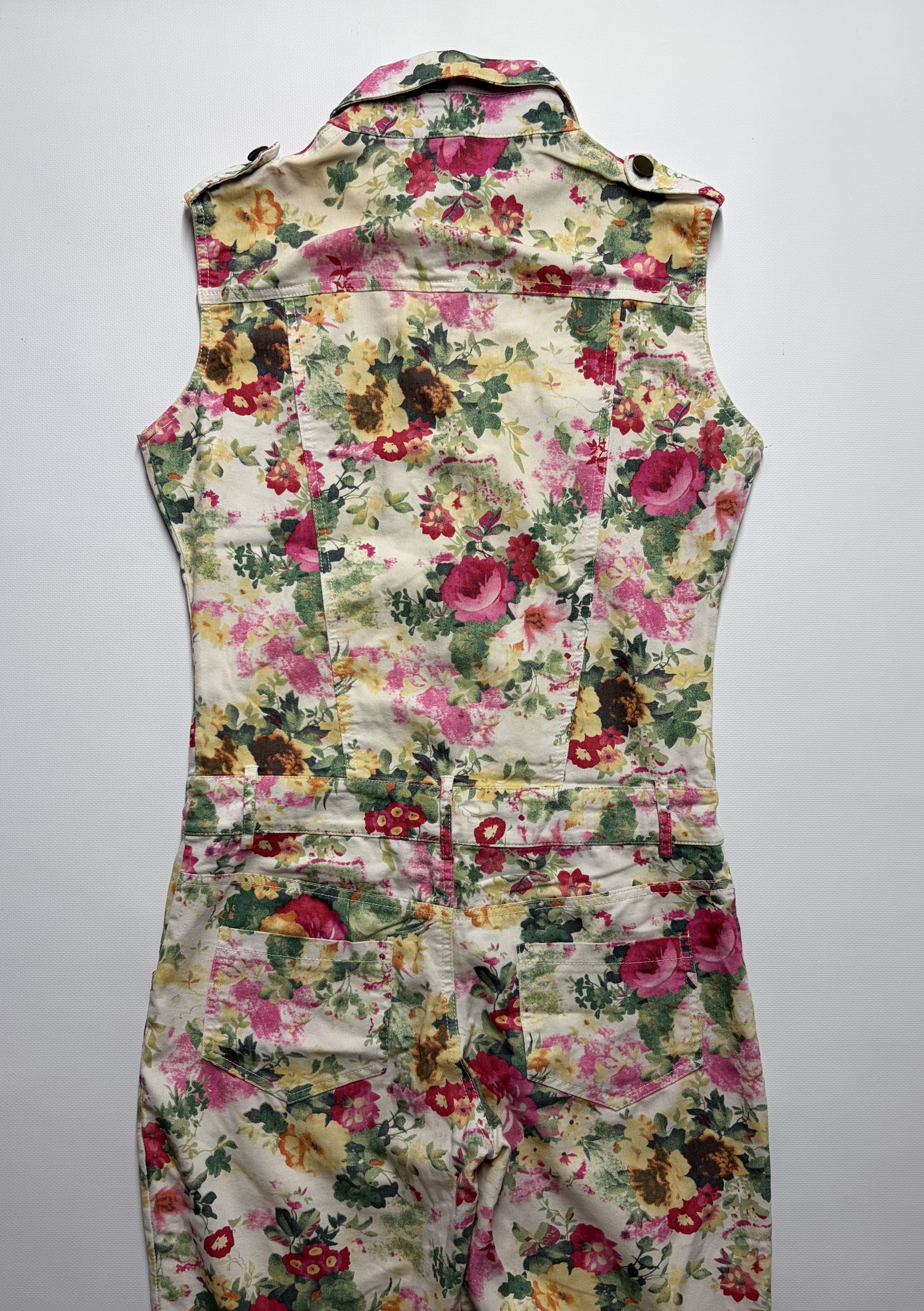 Vintage Women's Printed Jampsuit Size 34" / US 12 / IT 48 - 6 Thumbnail