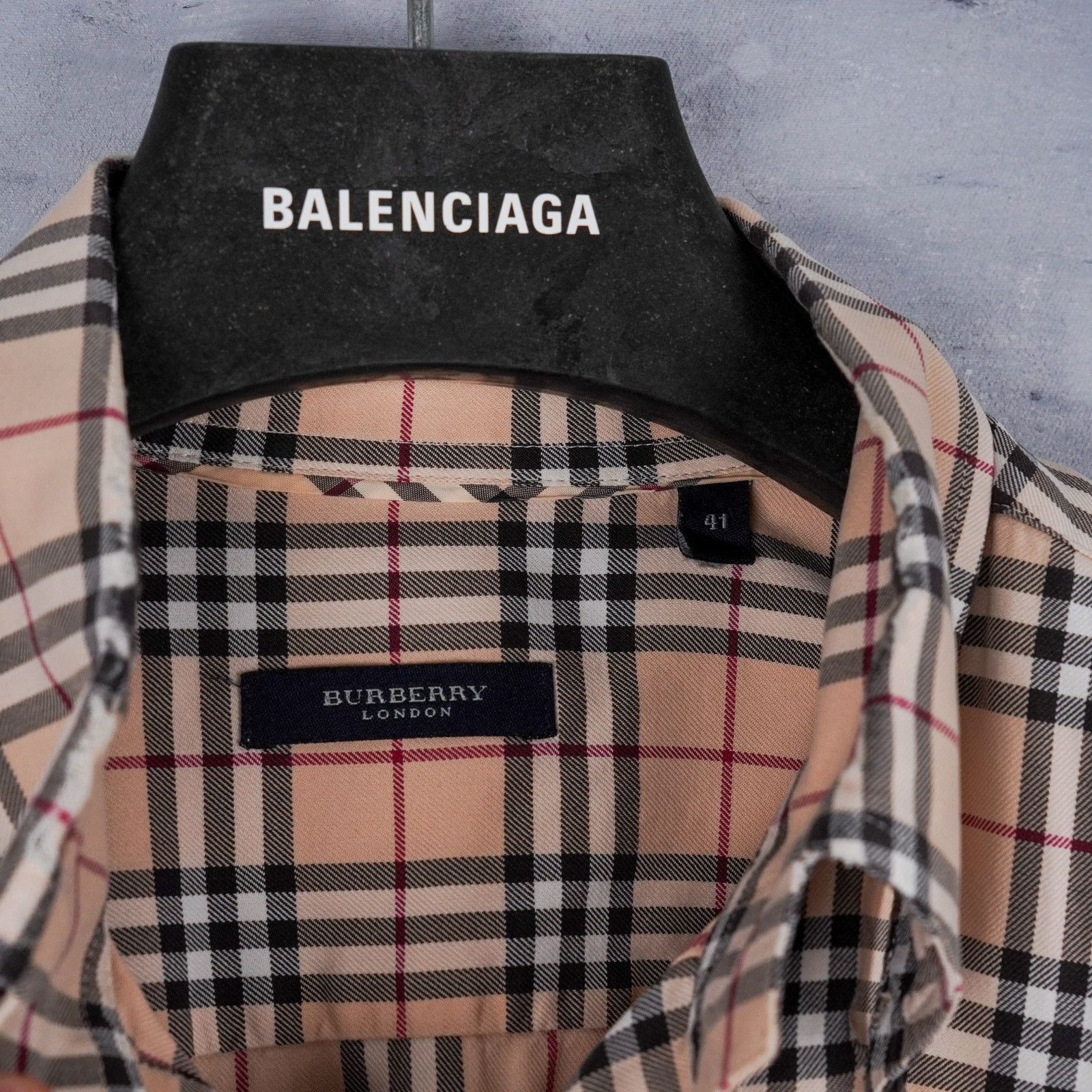 Burberry Vintage burberry beige nova check button down collar shirt Size US L / EU 52-54 / 3 - 6 Thumbnail