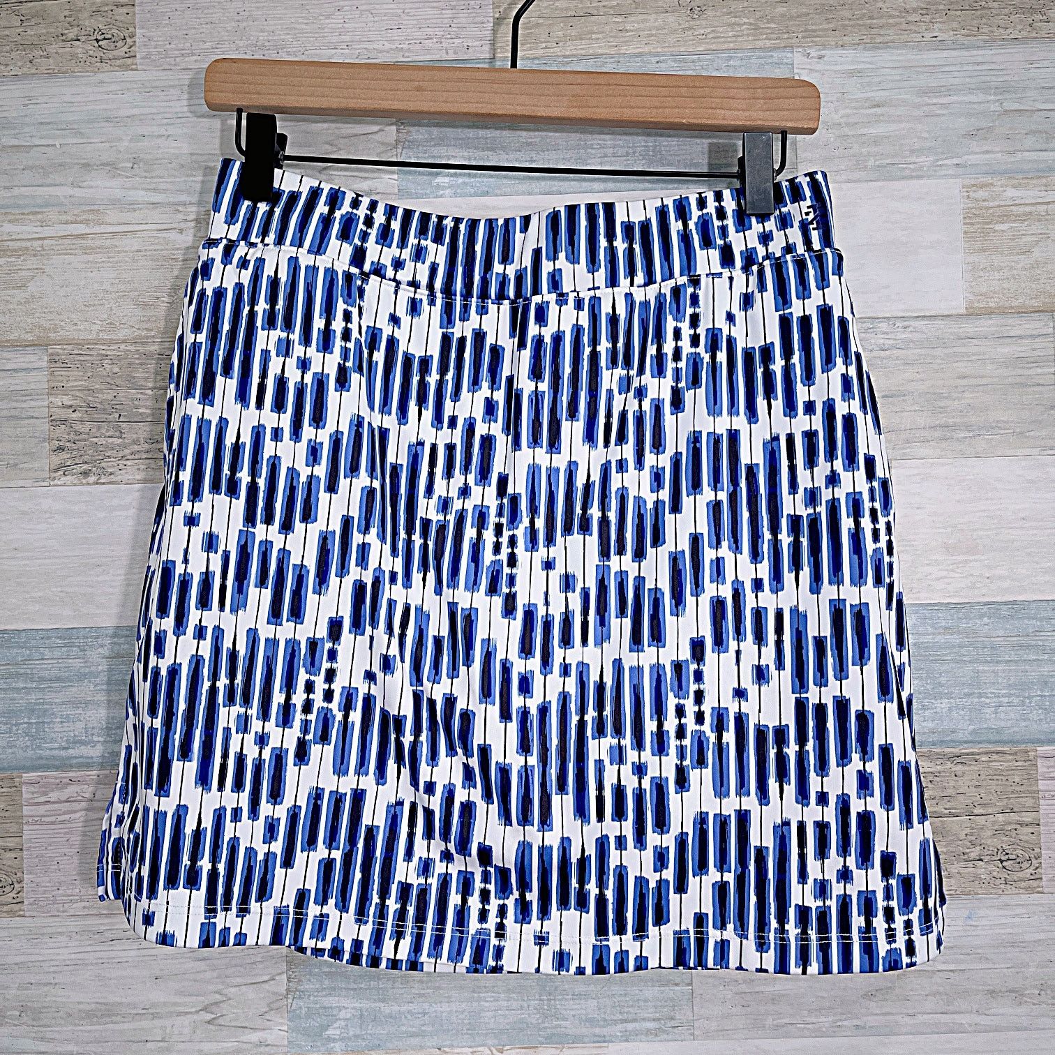 Izod Izod Golf Printed Knit Skort Blue White Womens Medium Size 30" / US 8 / IT 44 - 3 Thumbnail