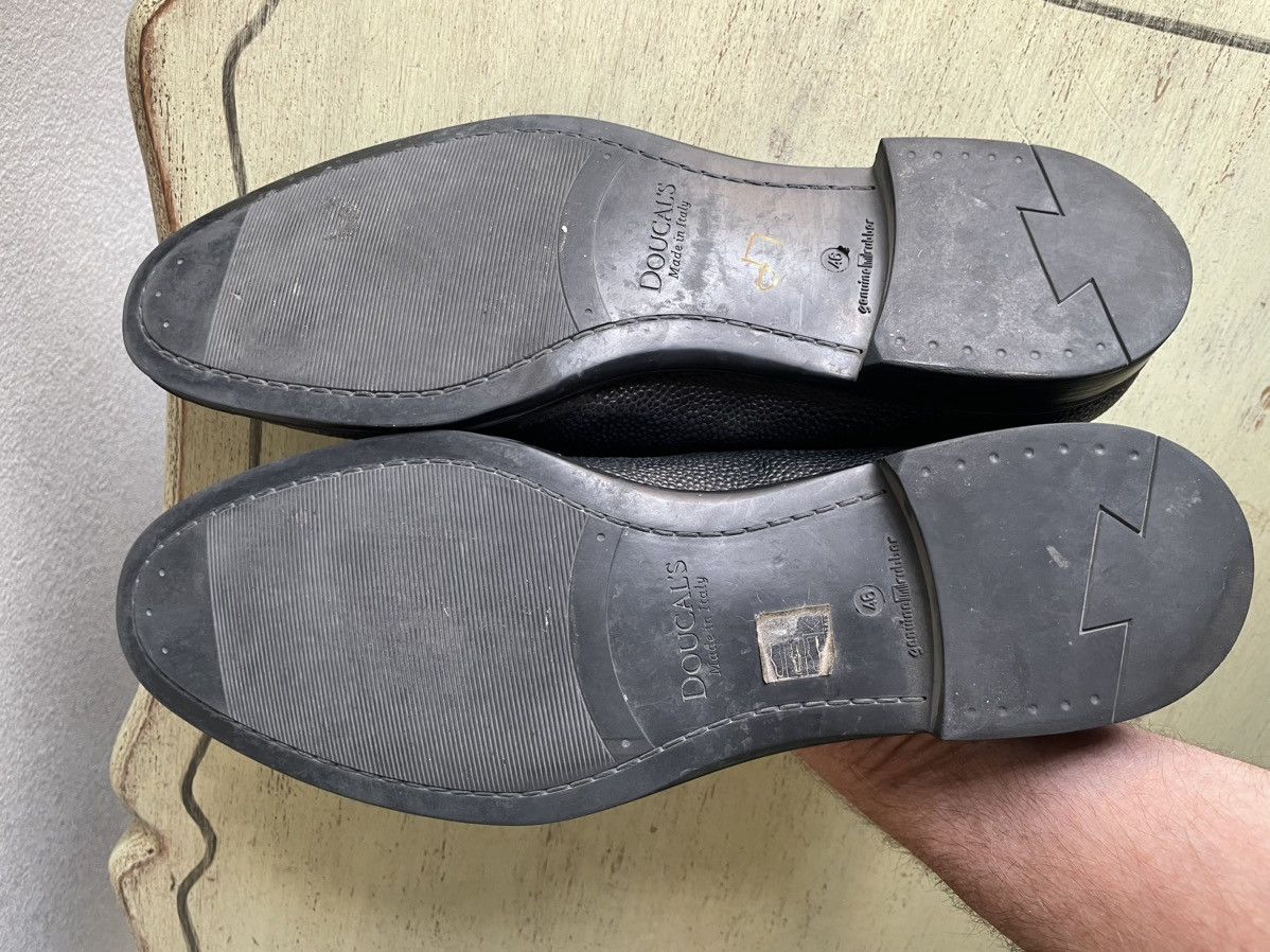 Doucal's Apron Toe Pebble Loafer Size US 13 / EU 46 - 5 Thumbnail