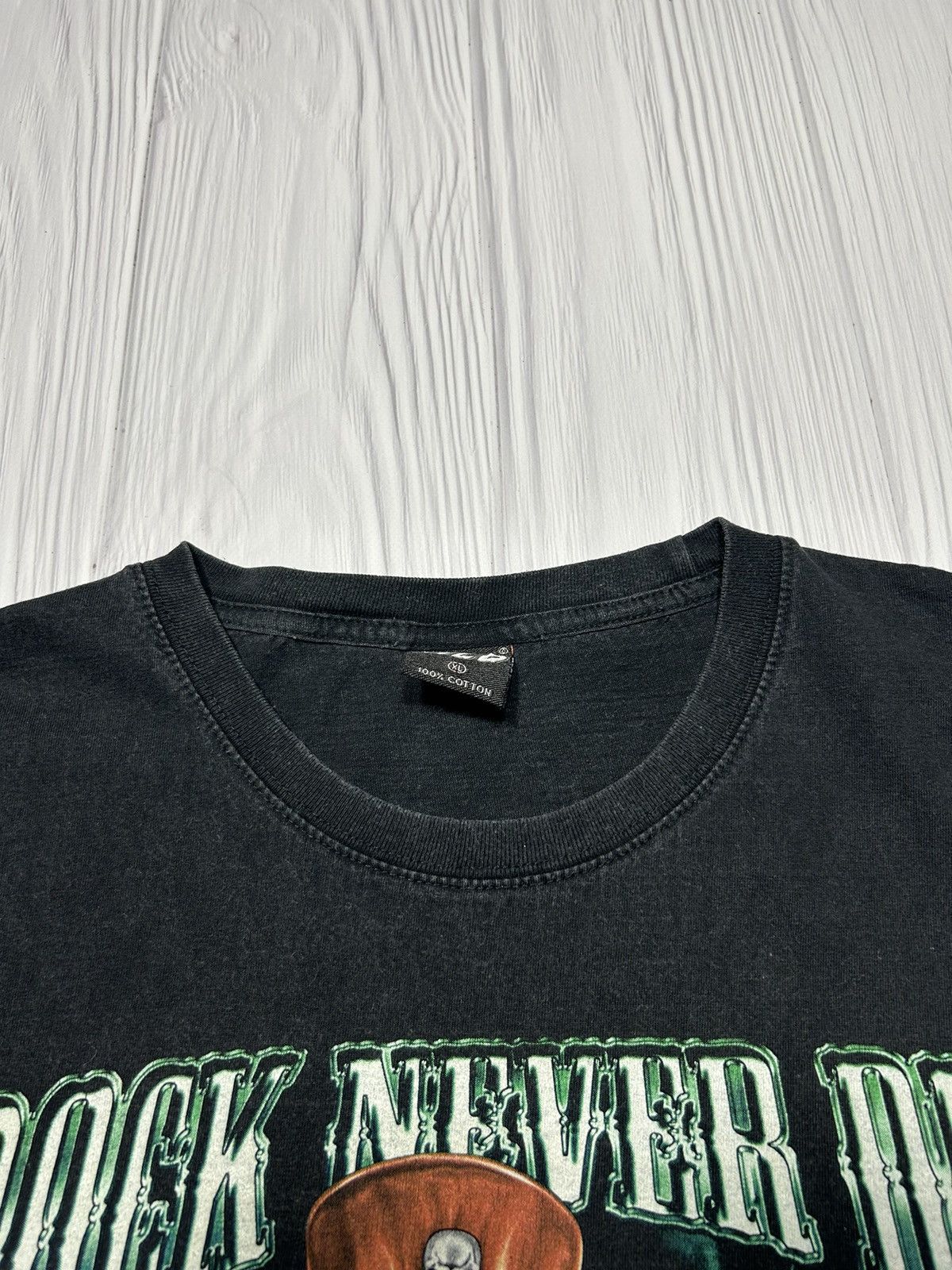 Band Tees Vintage Y2K Rock Never Dies 666 Skeleton T-Shirt Size US XL / EU 56 / 4 - 7 Thumbnail