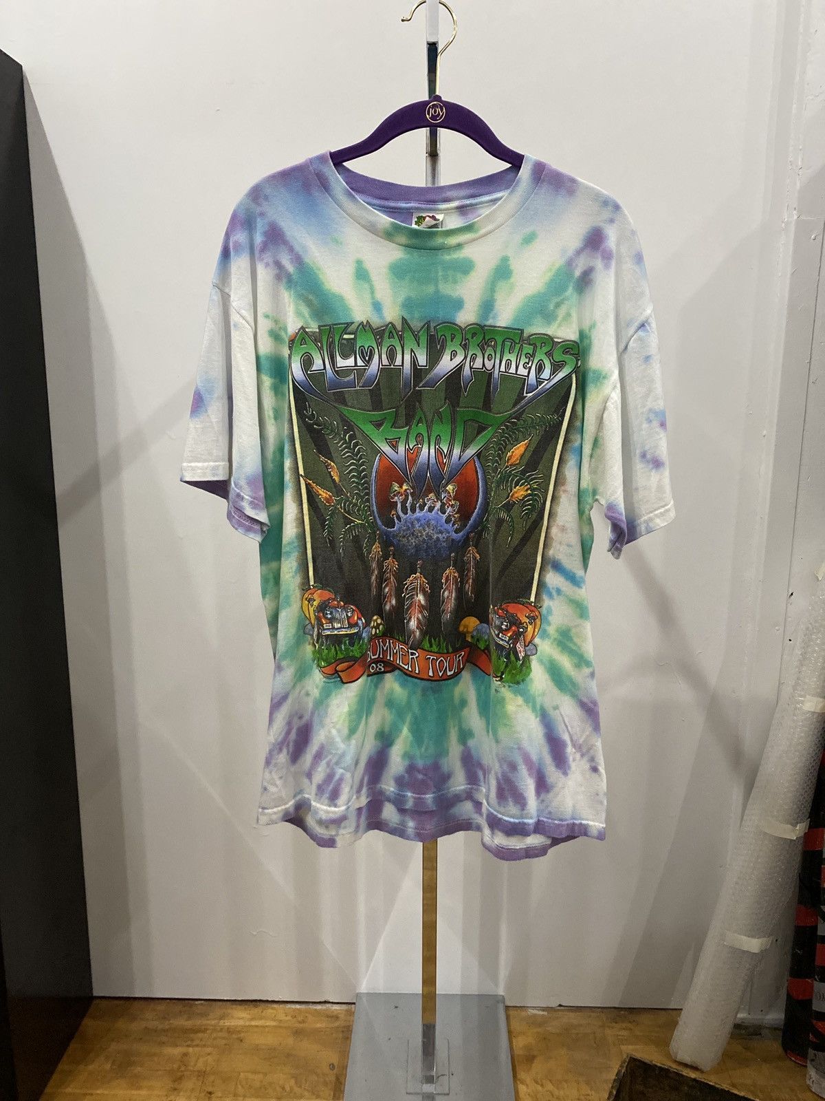 Fruit Of The Loom 08’ Tye-Dye Allman Brothers Band Concert T-Shirt Size US L / EU 52-54 / 3 - 3 Thumbnail
