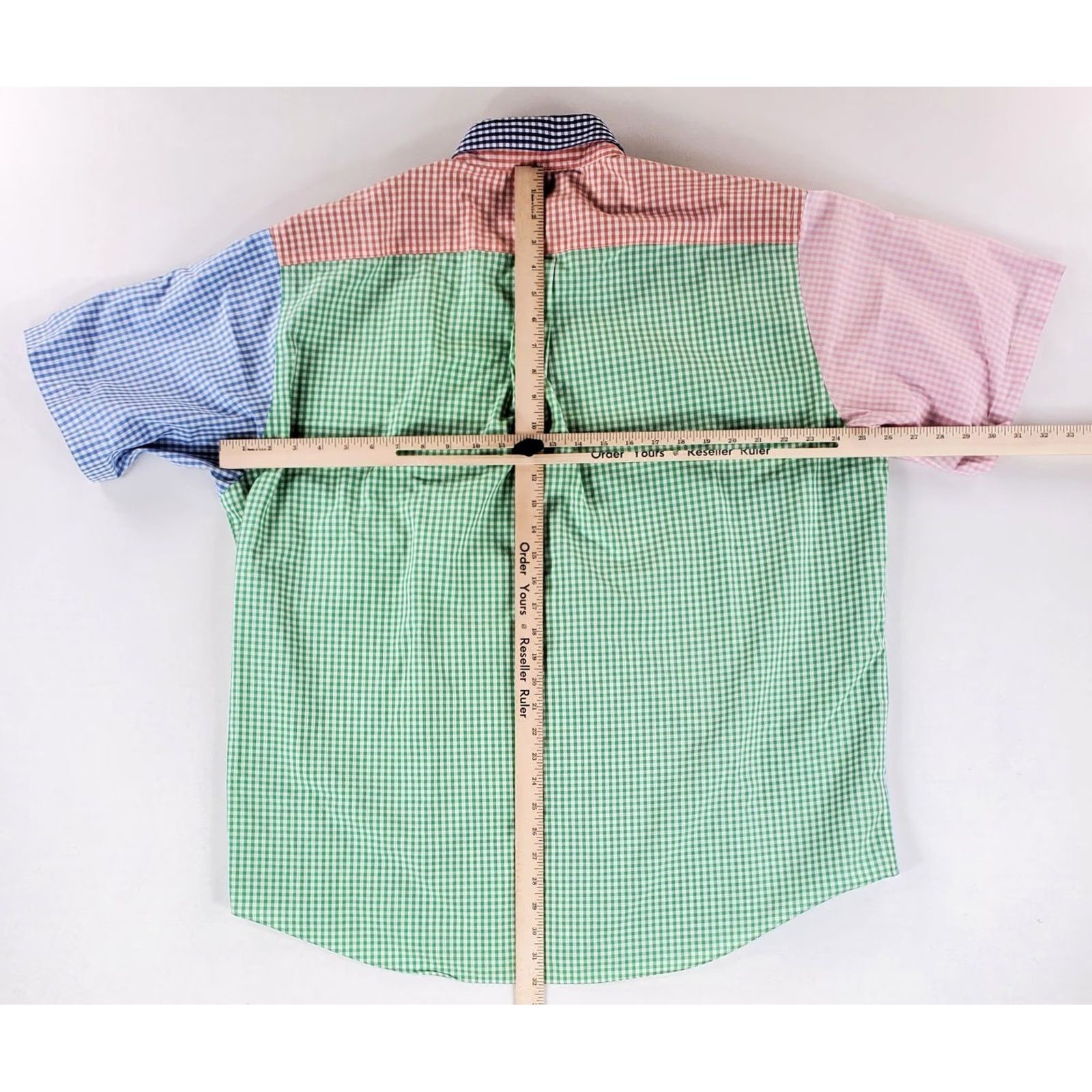 Brooks Brothers Brooks Brothers Shirt Short Sleeve Color Block Check Plaid Multicolor Mens XL Size US XL / EU 56 / 4 - 7 Thumbnail