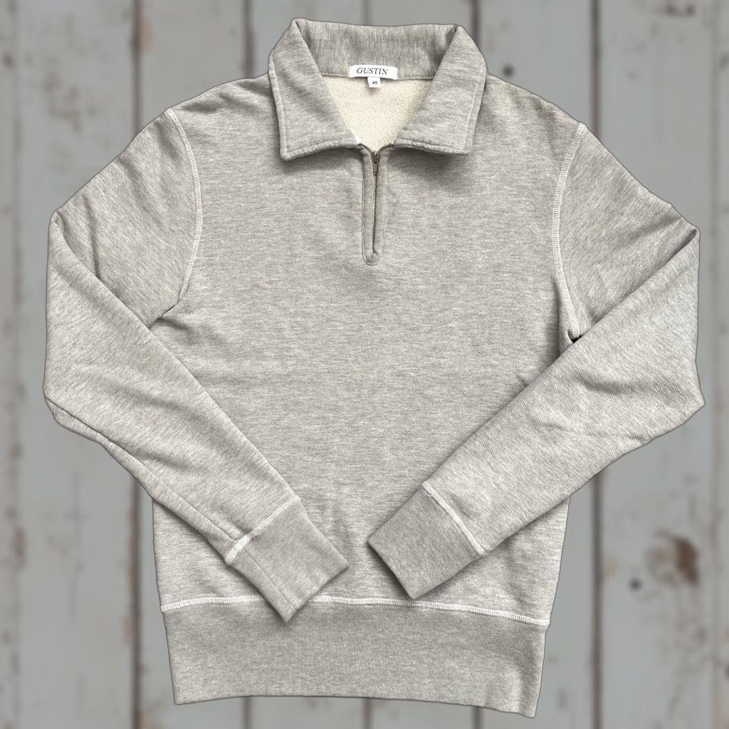 Gustin Gustin 1/4 Zip Pullover Sweatshirt Vintage College Track Style XS USA Unisex Adults Gray Size US XS / EU 42 / 0 - 1 Thumbnail