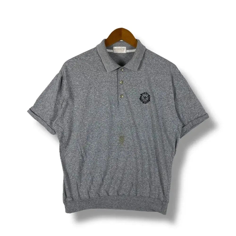 Adidas Vintage 80's ADIDAS Jumper Short Sleeve Polo Shirt Free Size Size US M / EU 48-50 / 2 - 1 Thumbnail