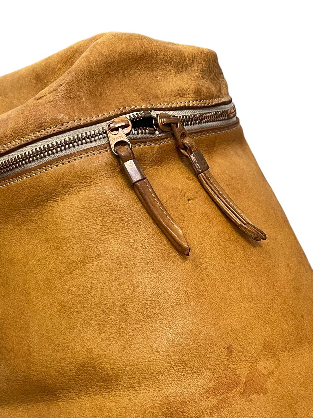 Yohji Yamamoto Full Leather Patina Y’saccs Cross Body Bag 4🟩 Size ONE SIZE - 12 Thumbnail