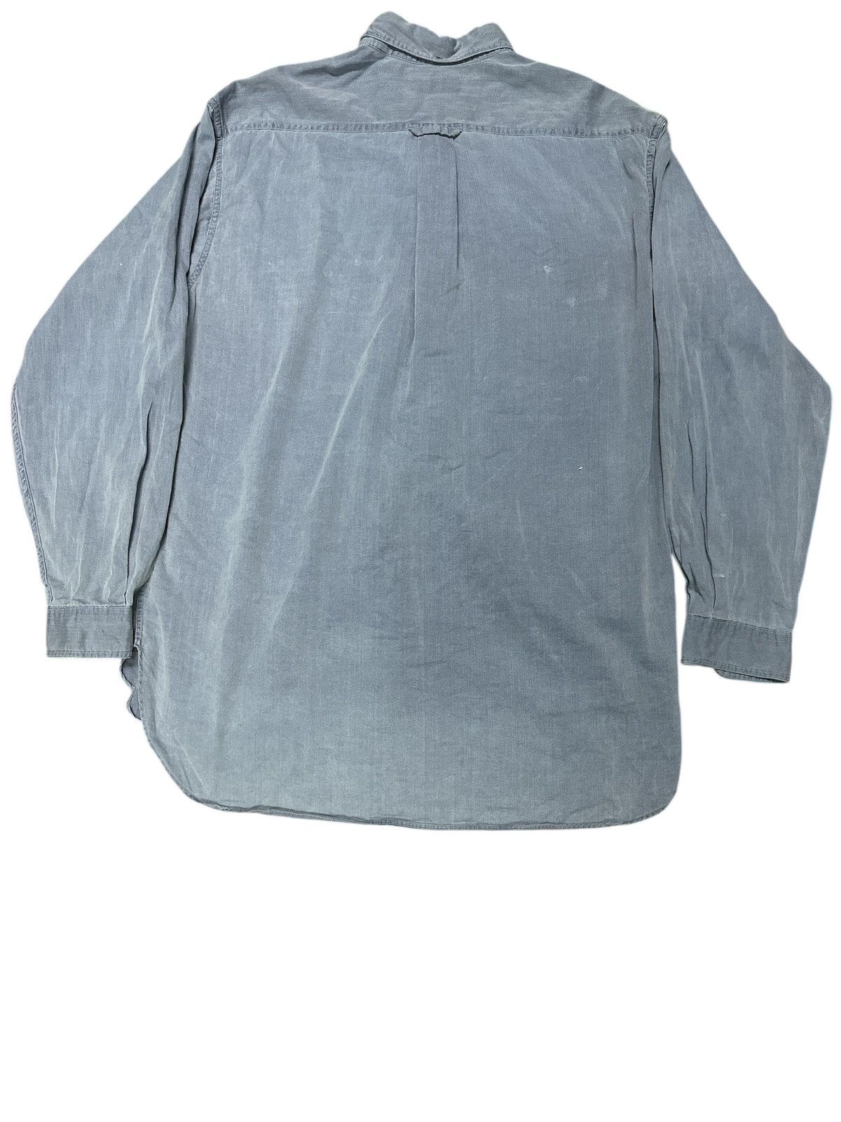 Takeo Kikuchi Vintage Chambray Takeo Kikuchi Half Button. Size US XL / EU 56 / 4 - 3 Thumbnail
