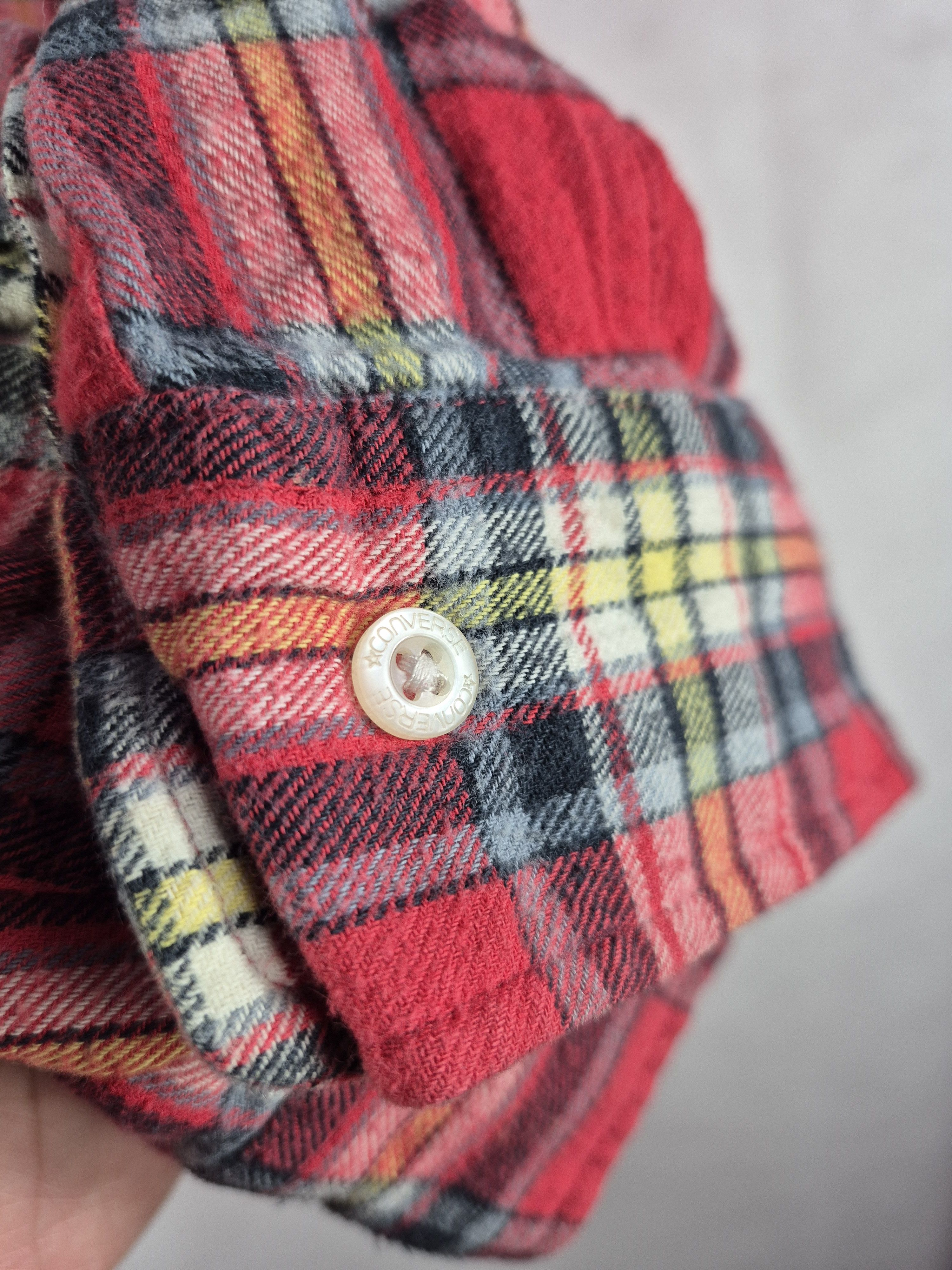Converse 🔥 Converse Checkered Tartan Flannel Button Up Shirt Size US XXL / EU 58 / 5 - 6 Thumbnail