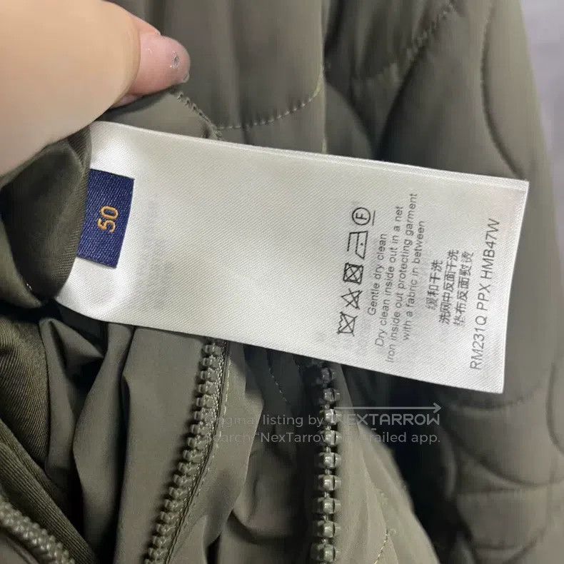 Louis Vuitton Louis Vuitton Green solid floral quilted hooded jacket Size US M / EU 48-50 / 2 - 3 Thumbnail