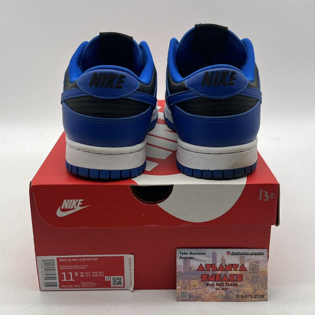 Nike Nike dunk low hyper cobalt Size US 11.5 / EU 44-45 - 3 Thumbnail
