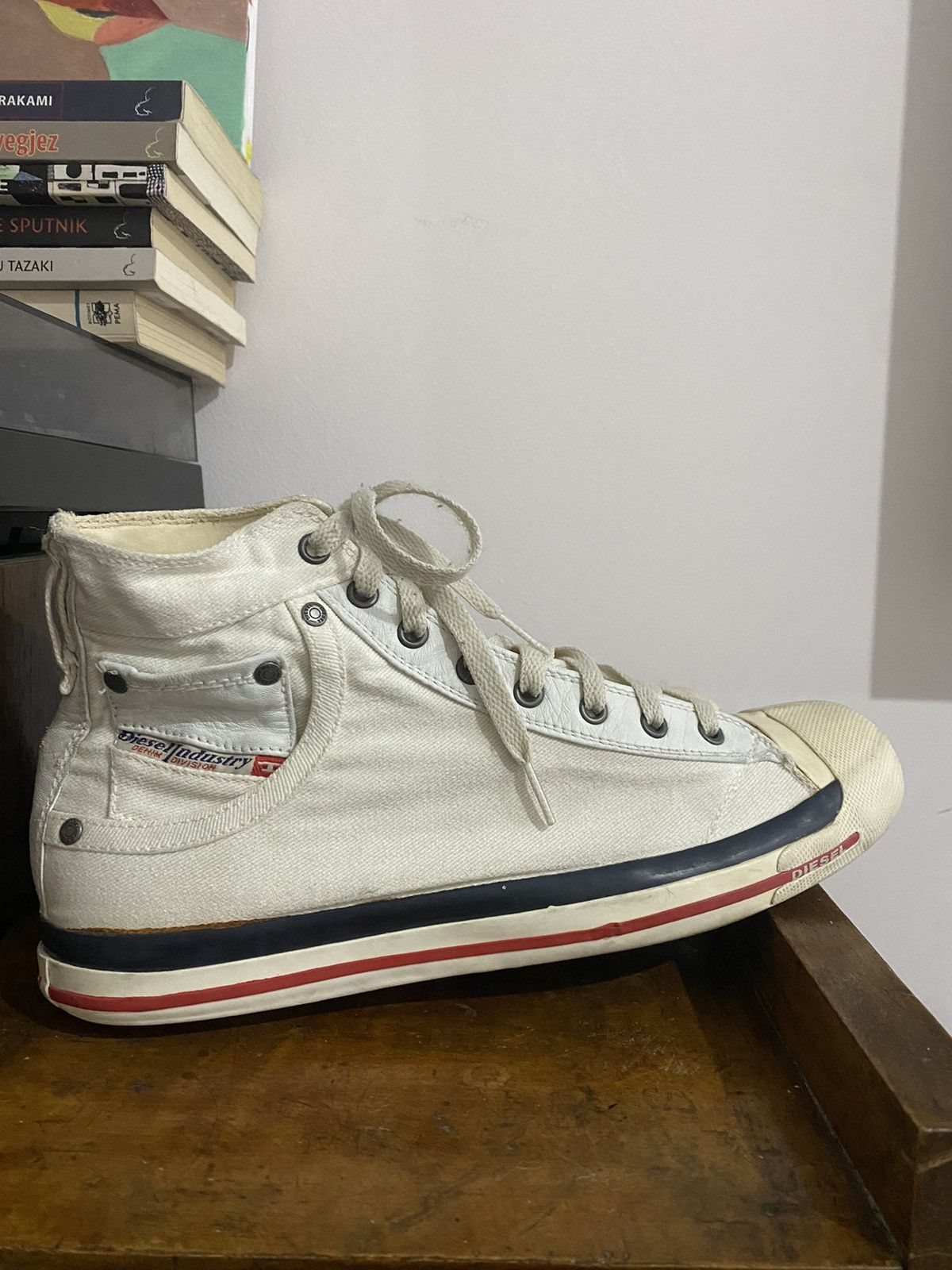 image of Diesel Shoes With Pocket Y2K in White, Men's (Size 11)