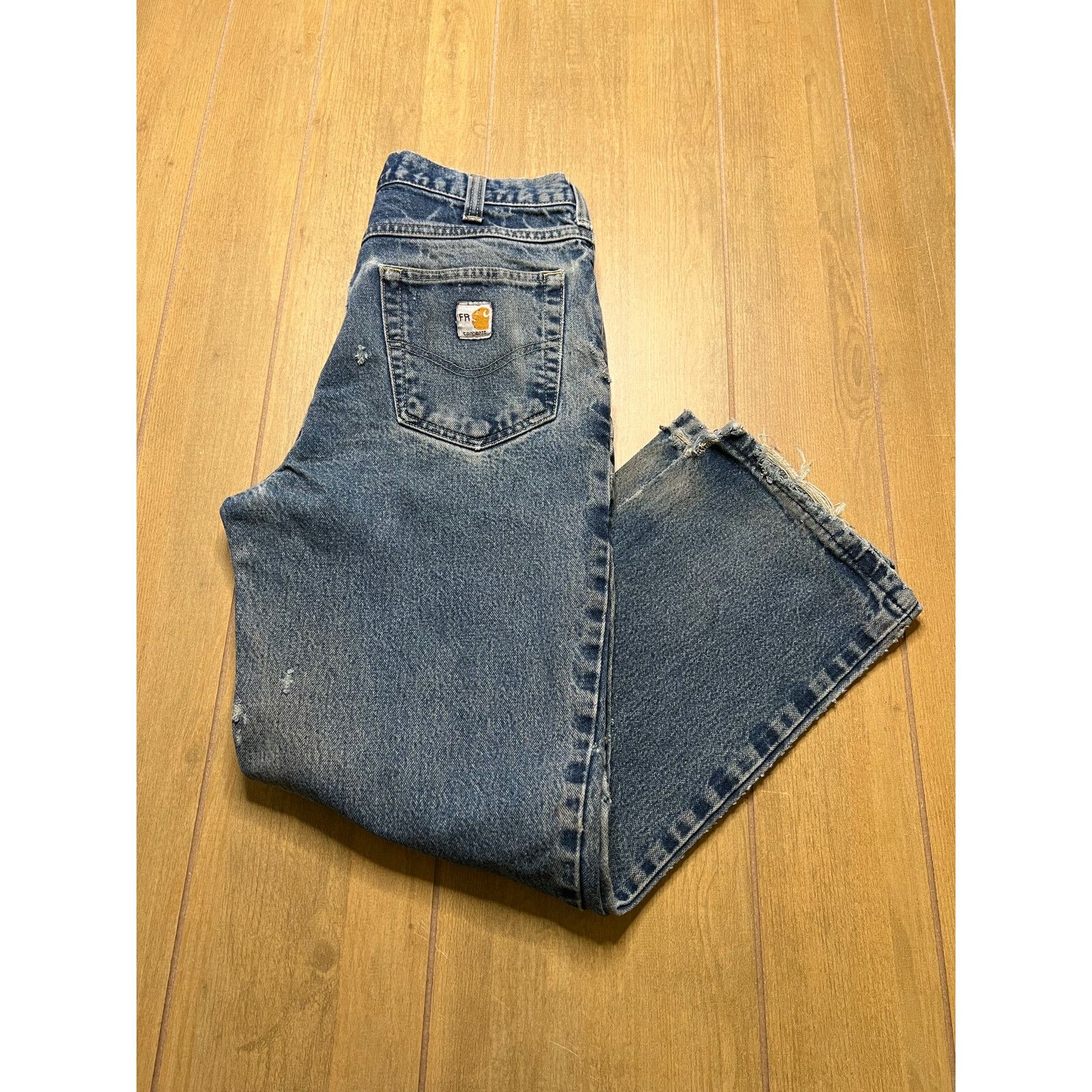 Carhartt Vintage Carhartt FR Actual Sz 30x28 Men’s Blue Denim Y2K Size US 32 / EU 48 - 1 Thumbnail
