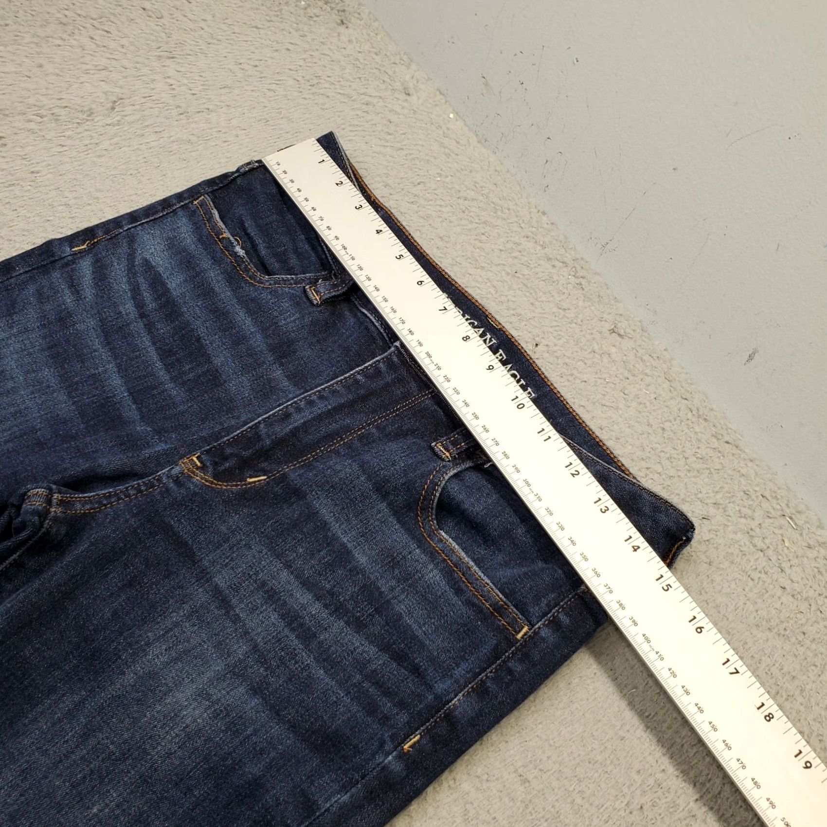 American Eagle Outfitters American Eagle Outfitters Womens Skinny Jeans 8 Short Denim Dark Wash Blue Stretch Skinny Jeans Womens 8 SHORT (EAO) Size 30" / US 8 / IT 44 - 3 Thumbnail