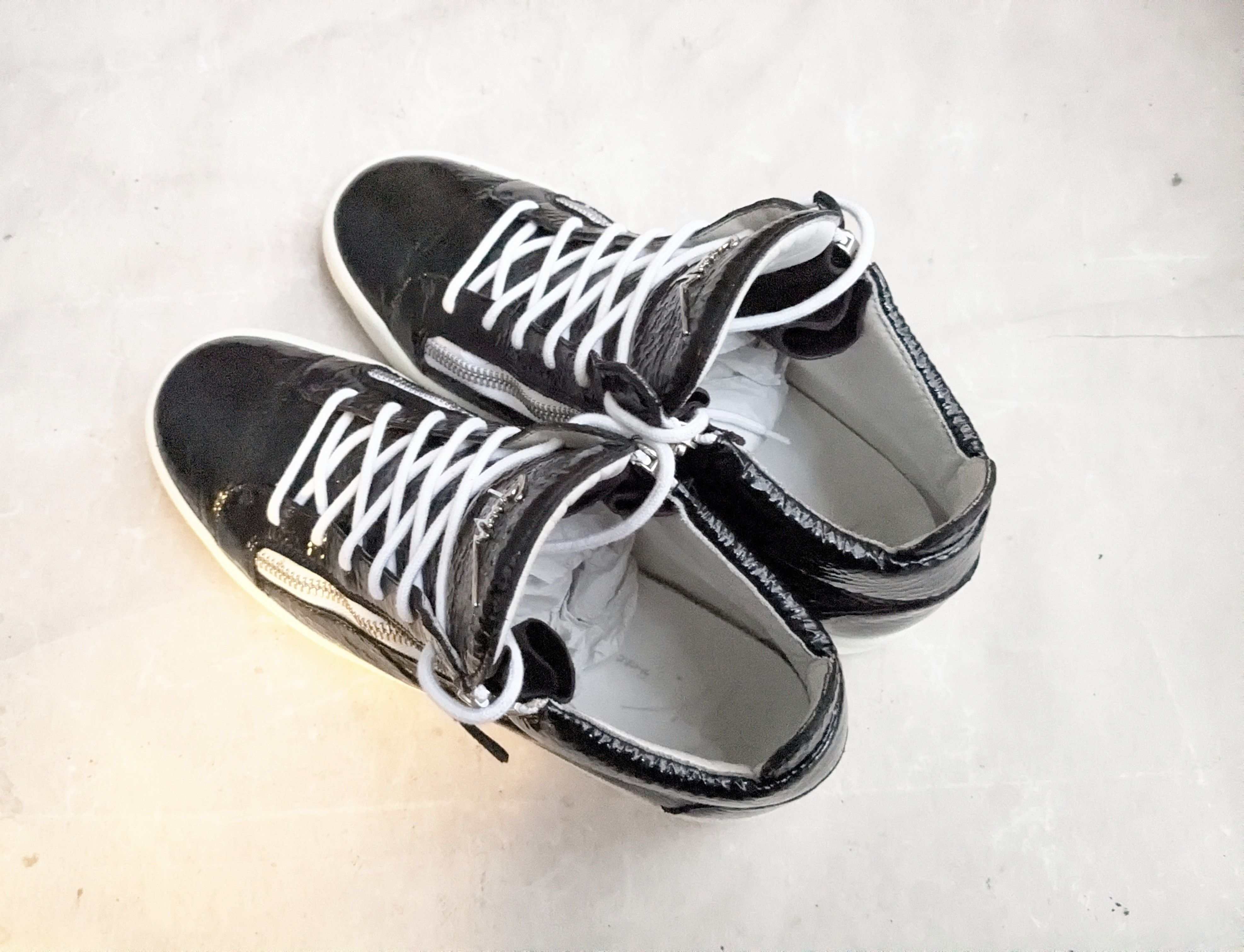 Giuseppe Zanotti Giuseppe Zanotti High Tops Black Patent Leather 13 46 Size US 13 / EU 46 - 11 Thumbnail