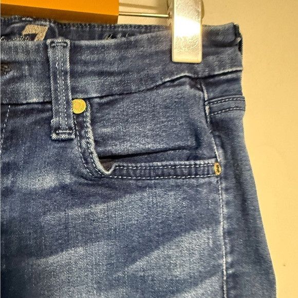 7 For All Mankind 7 For All Mankind High Waist Skinny Jeans Dark Wash Size 27 Size 27" / US 4 / IT 40 - 7 Thumbnail