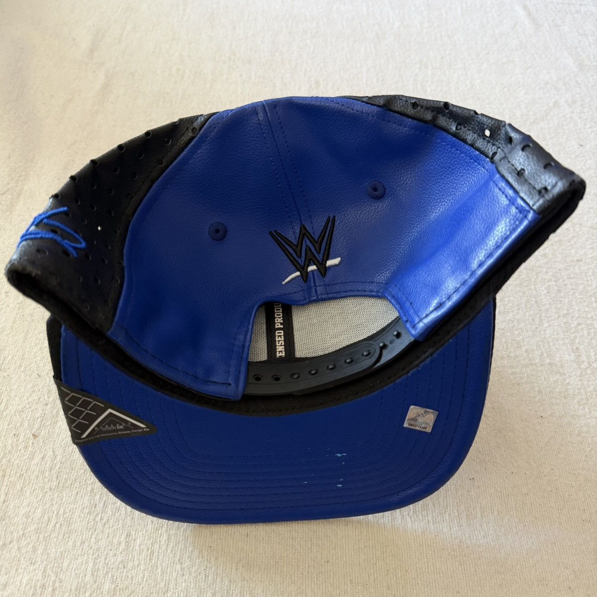 WWE WWE AJ Styles I Am Phenomenal Snapback Leather Hat Size ONE SIZE - 4 Thumbnail