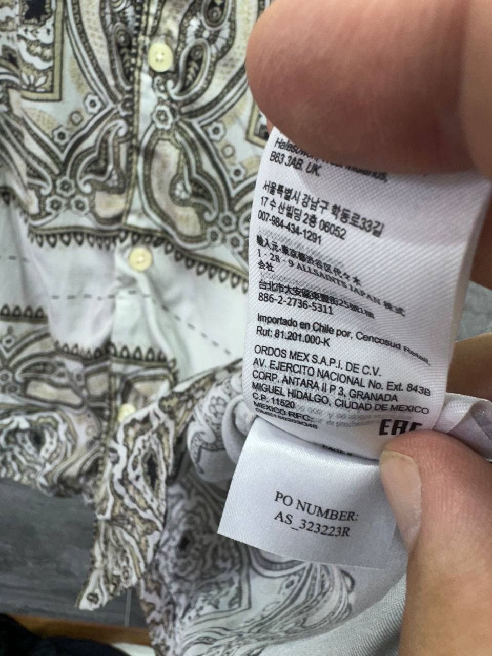 Other All Saints Sinaloa Shirt Hawaiian Men’s Bandana Paisley Size US M / EU 48-50 / 2 - 11 Thumbnail