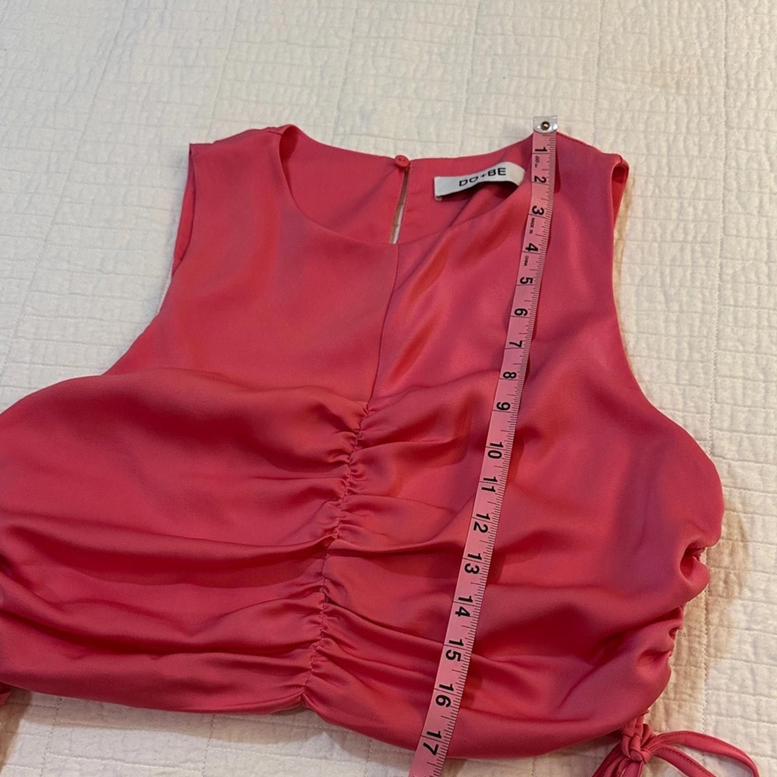 Other Do + Be Large Pink Ruched Women's Top Size L / US 10 / IT 46 - 7 Thumbnail