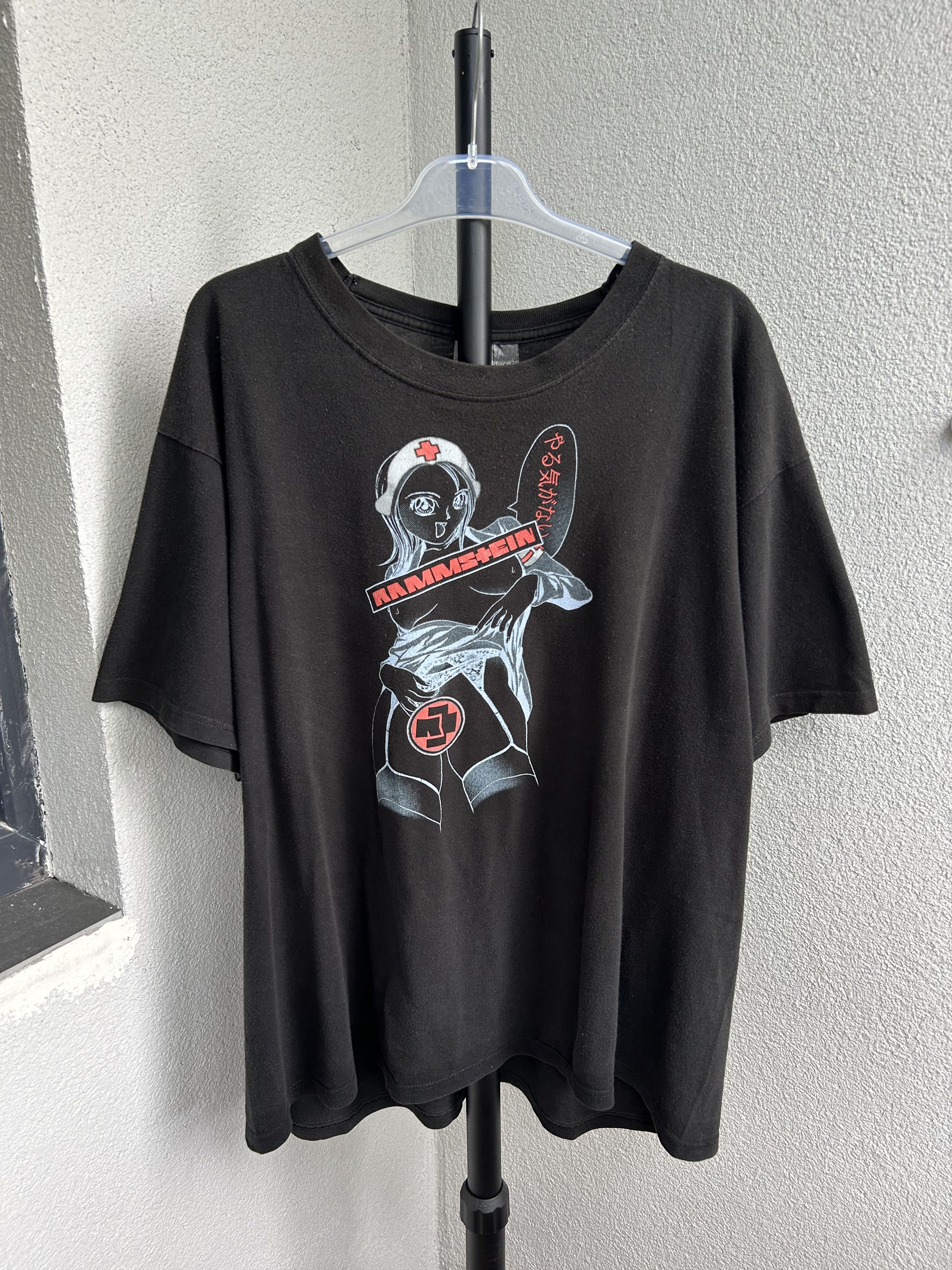 Band Tees × Vintage Vintage 2000s Rammstein Anime Nurse Hook Ups Band T-shirt Size US XXL / EU 58 / 5 - 1 Thumbnail