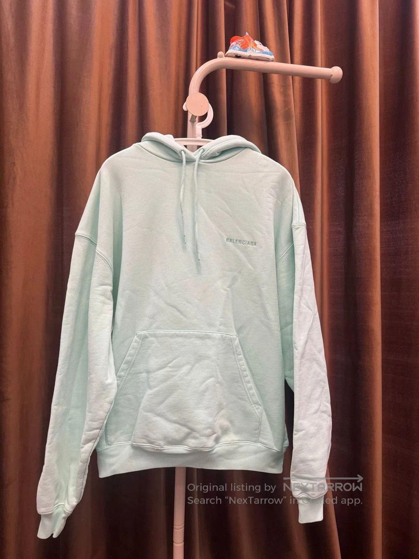 Balenciaga Balenciaga Embroidered Green Hoodie. Size US XS / EU 42 / 0 - 1 Thumbnail