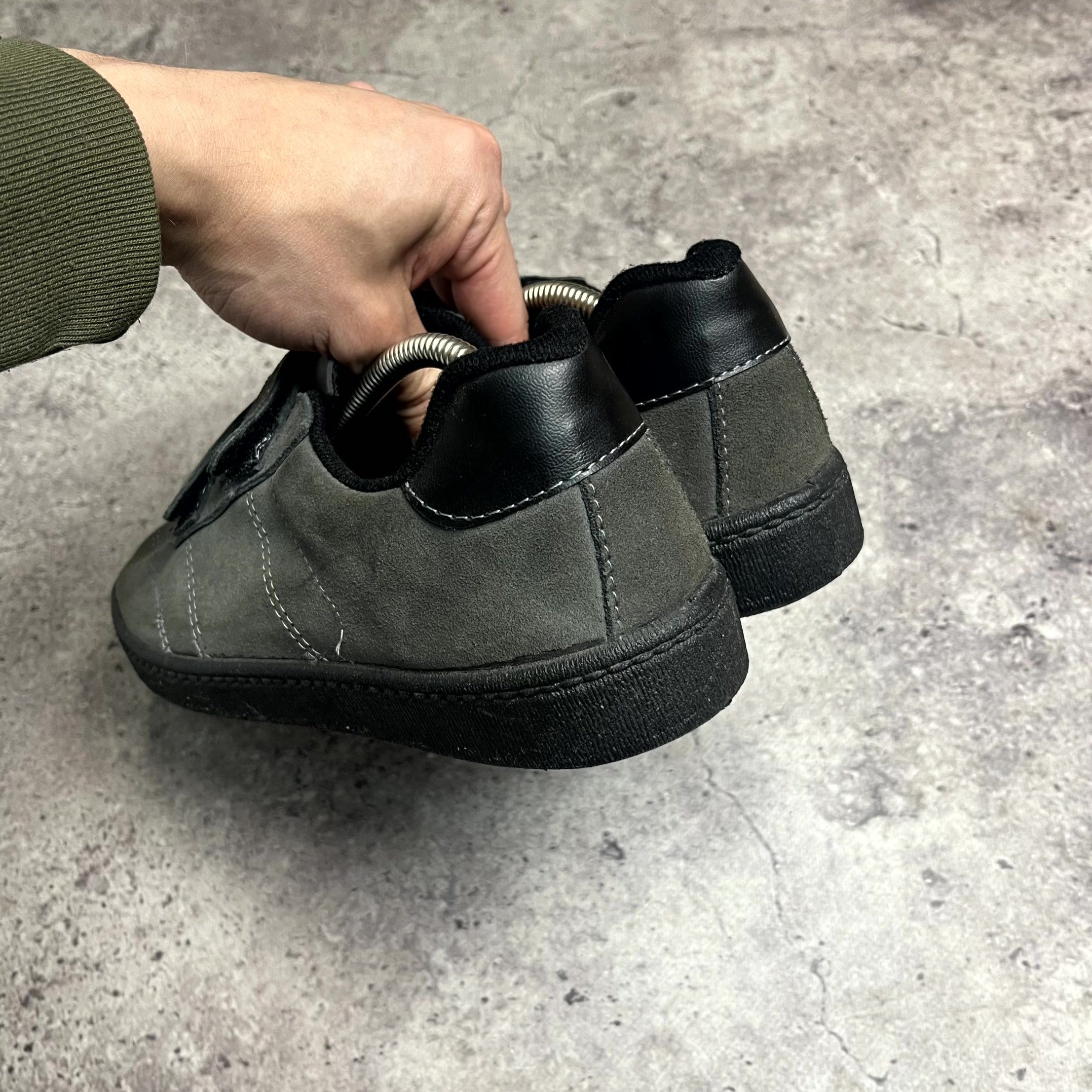 Vintage Vintage Suede Double Strap Gray/Black Sneakers Size EU 42 Size US 9 / EU 42 - 4 Thumbnail