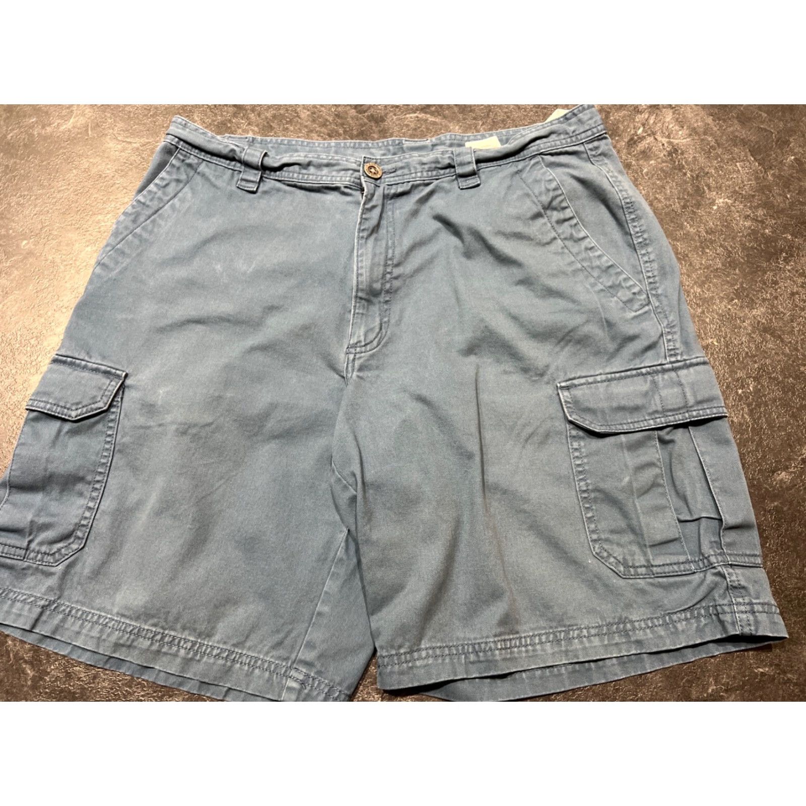 Vintage VINTAGE Columbia Cargo Shorts Men 36 Waist 10L Blue Cotton Casual Athletic 2010s Size US 36 / EU 52 - 2 Thumbnail