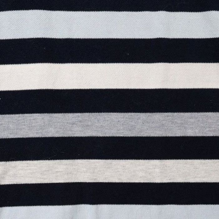 Austin Reed VINTAGE Austin Reed Polo Shirt Mens XXL Blue Excellent Striped Mercerized Cotton Size US XXL / EU 58 / 5 - 4 Thumbnail