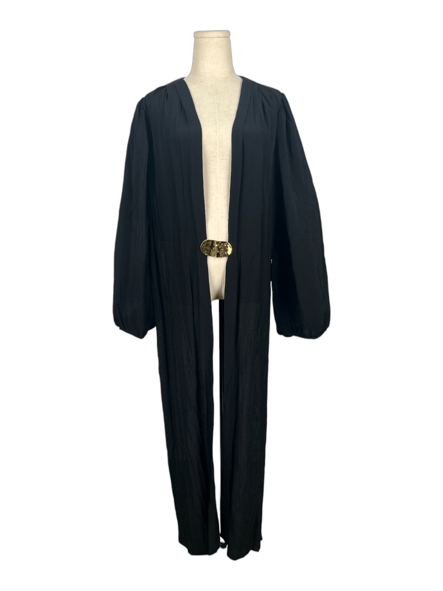 Chloe Chloe Black Wrapped Top With Gold Buckle Size M / US 6-8 / IT 42-44 - 1 Thumbnail