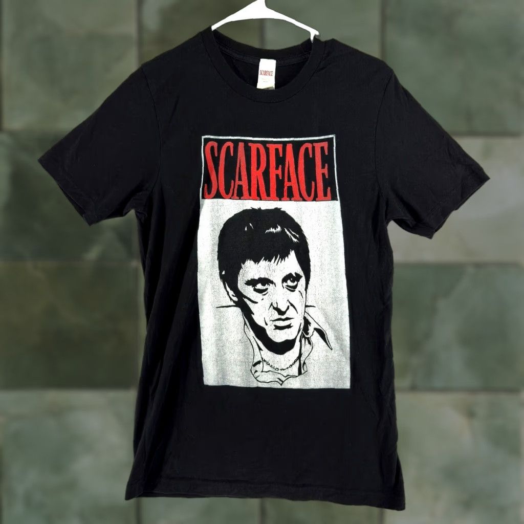 Vintage VINTAGE Scarface Tony Montana Universal City Studios T Shirt Mens Size M Black Crew Neck Short Sleeve Graphic Print 80s 90s Size US M / EU 48-50 / 2 - 1 Thumbnail