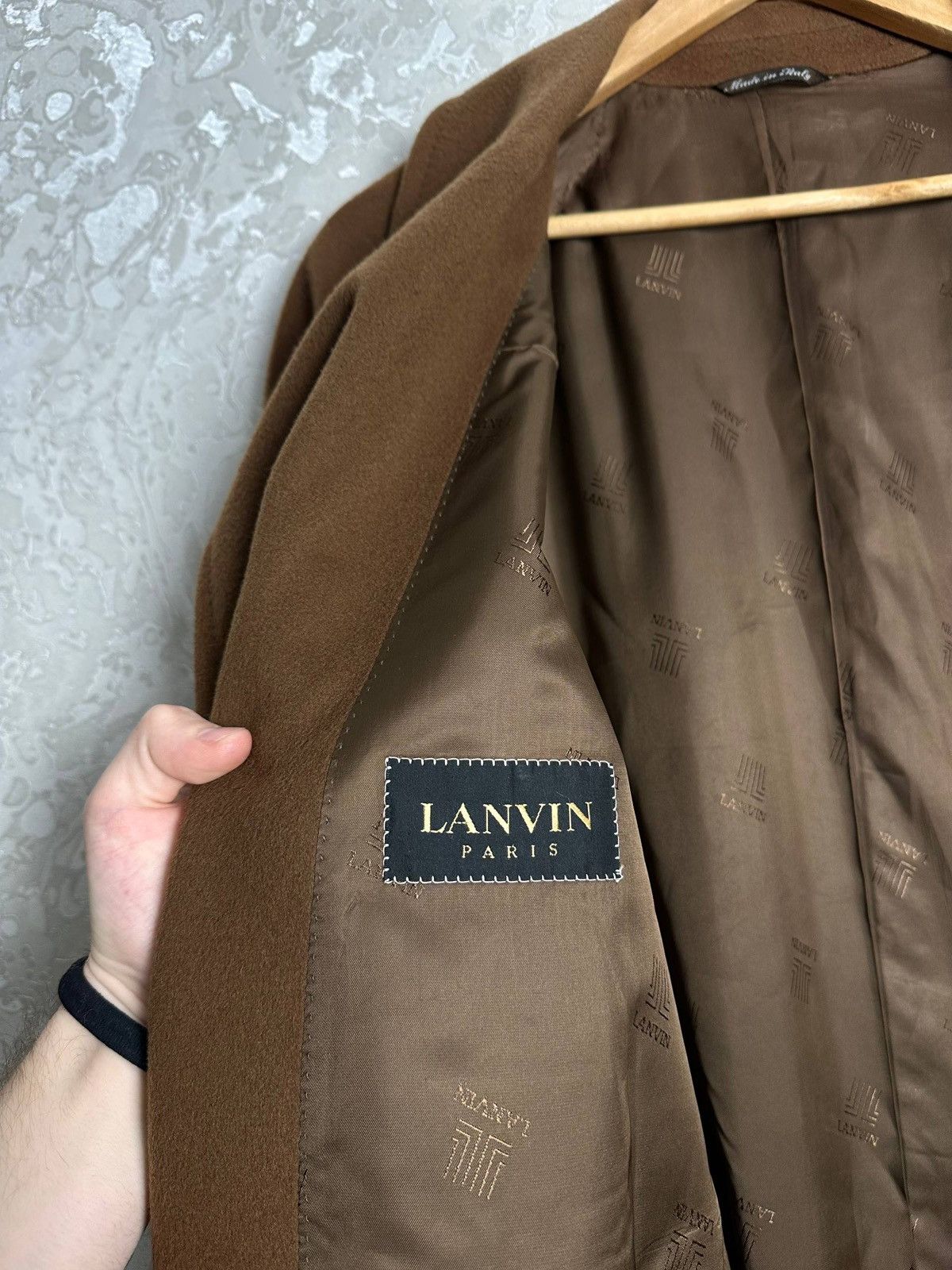 Lanvin Lanvin Paris Wool Cashmere Blend Double Breasted Trench Coat Size XL / US 12-14 / IT 48-50 - 11 Thumbnail