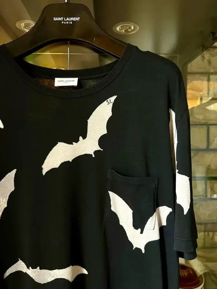 Saint Laurent Paris Saint Laurent Paris 19SS Bat Print Tee-2505 Size US S / EU 44-46 / 1 - 3 Thumbnail
