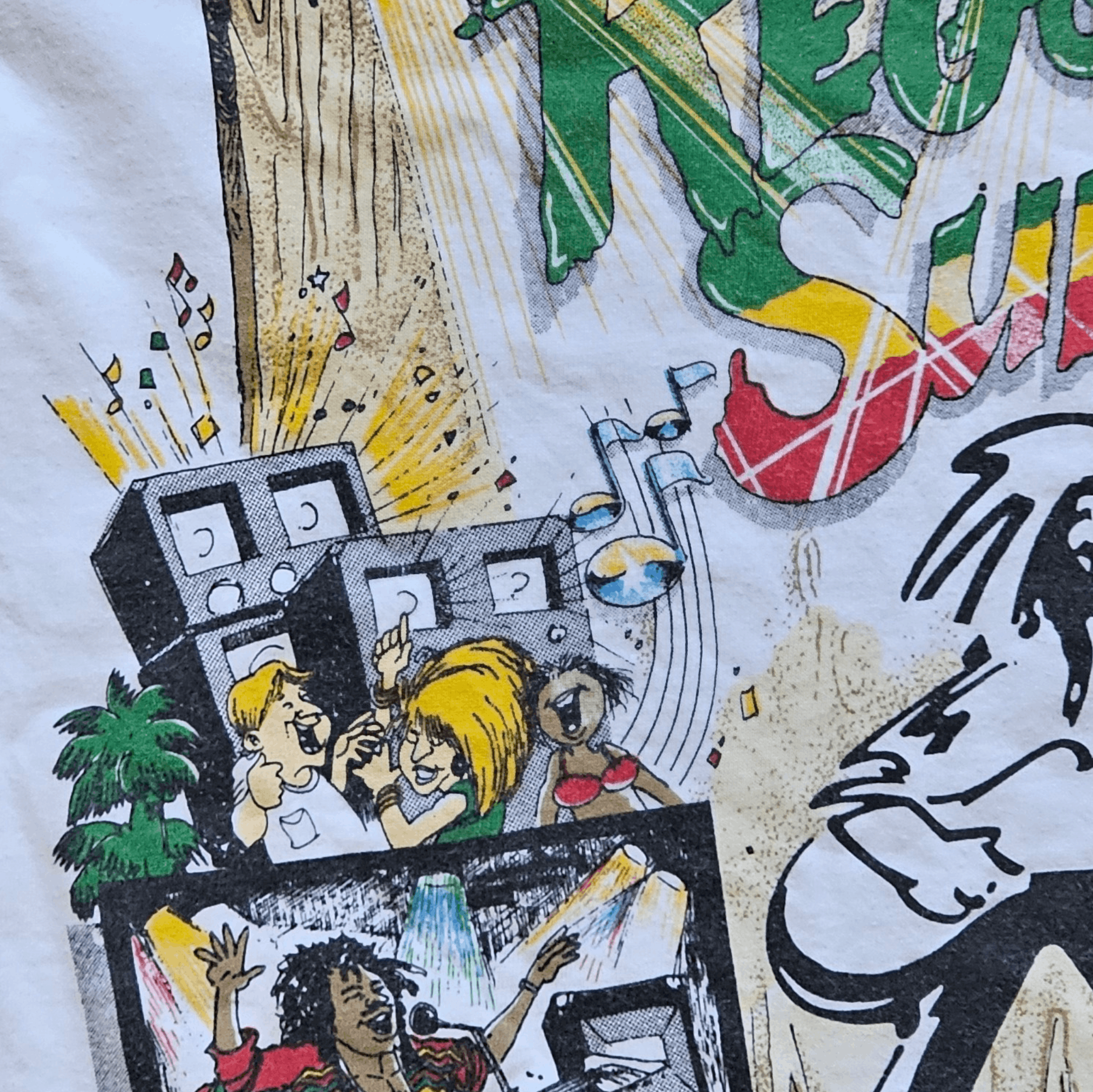 Band Tees × Bob Marley × Vintage Reggae Sunsplash Singlestitch Tee Size US XL / EU 56 / 4 - 3 Thumbnail