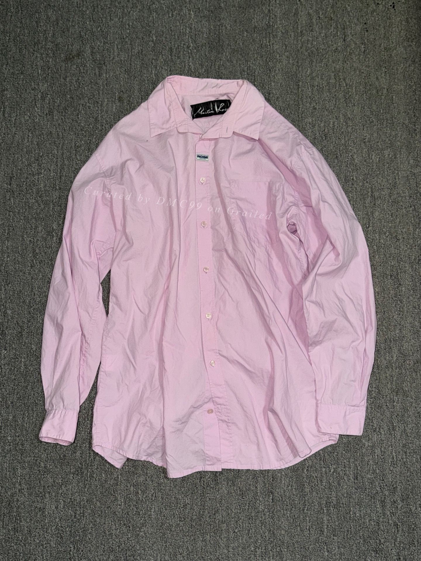 Martine Rose Martine Rose Light Pink Pleated Shirt Size XS / US 0-2 / IT 36-38 - 1 Thumbnail